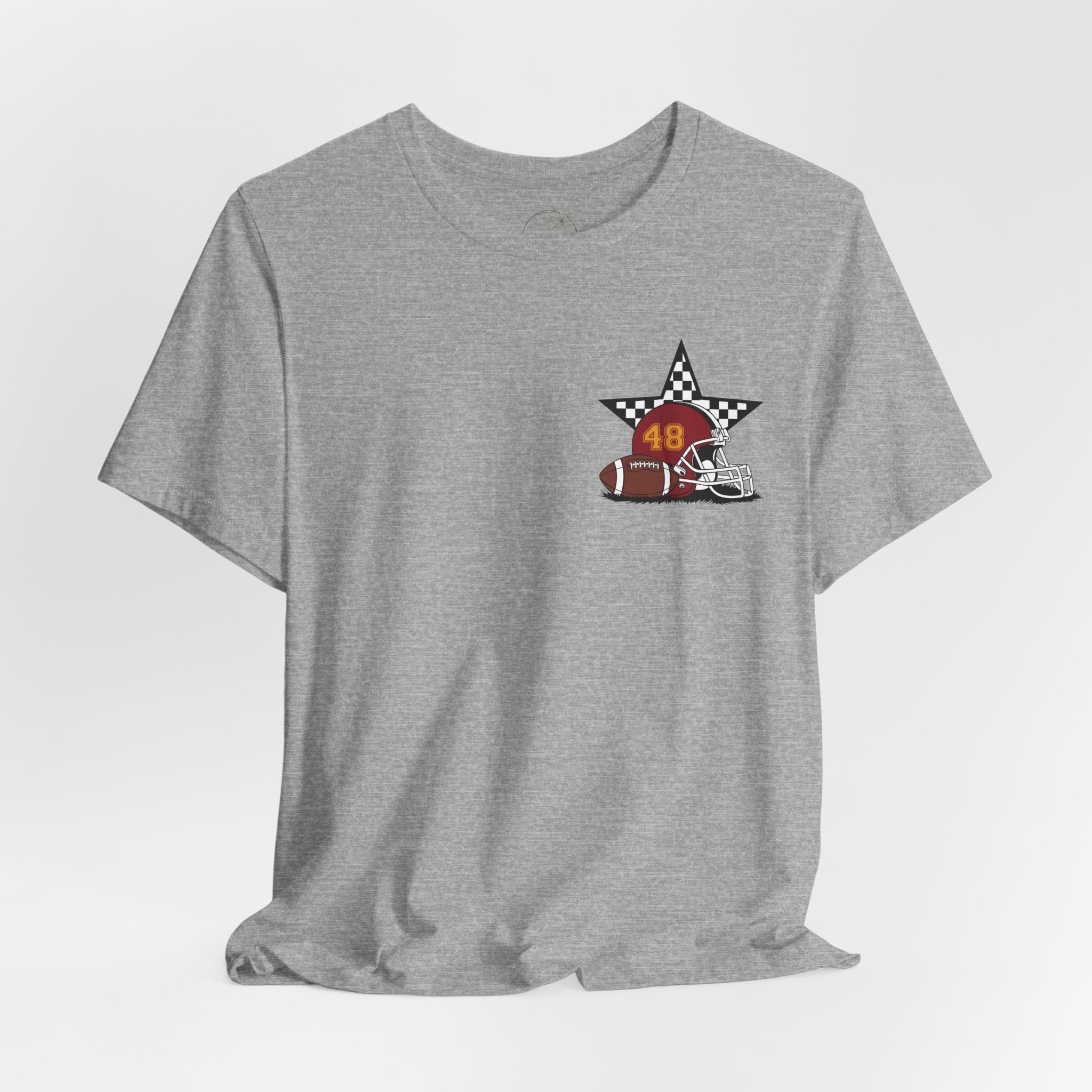 My Favorite Player Calls Me Mom Football T-Shirt | Proud Football Mom Tee | Game Day Shirt for Moms | Sports Mom Gift