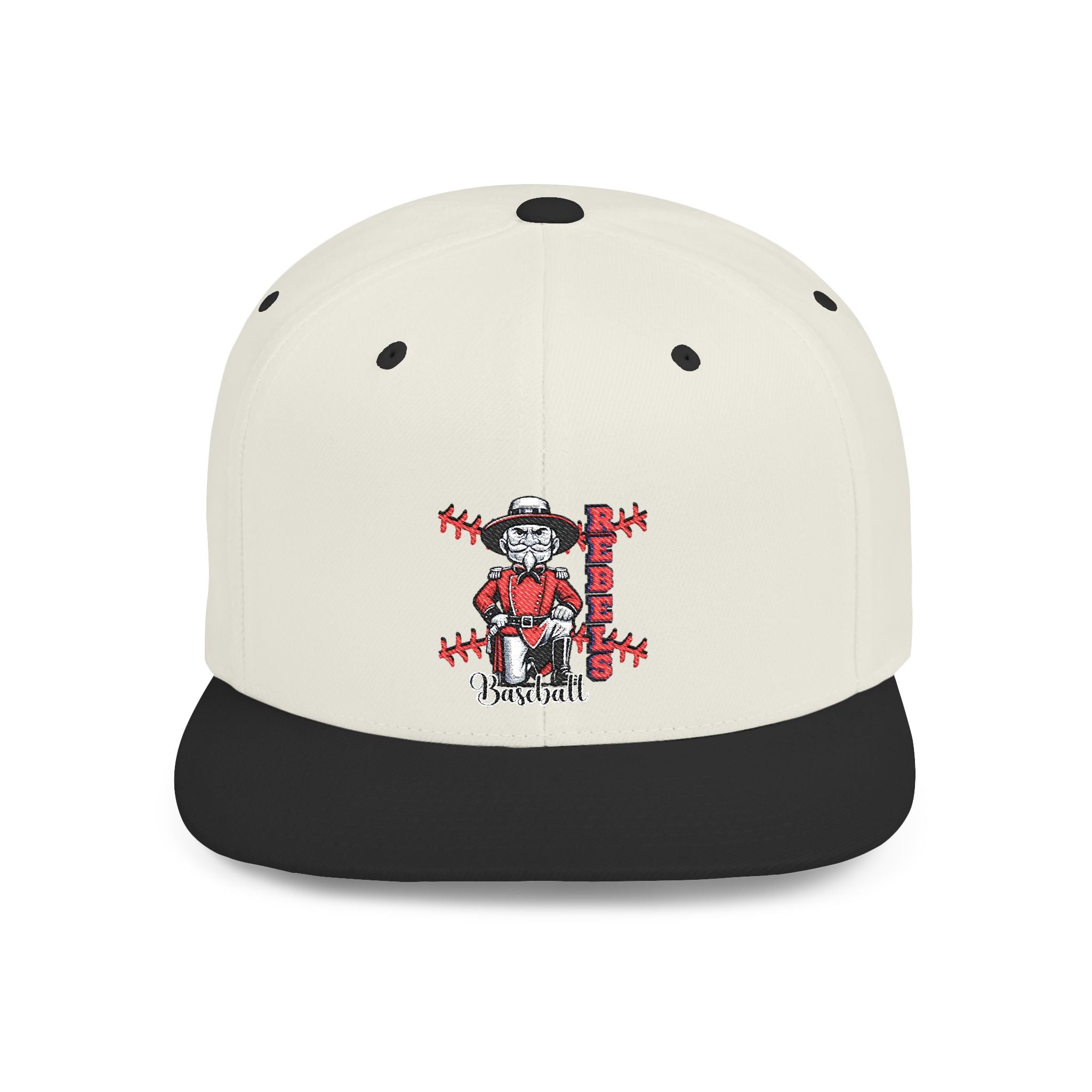 Rebels Baseball Flat Bill Snapback, Sports Mom/Dad, Game Day gear
