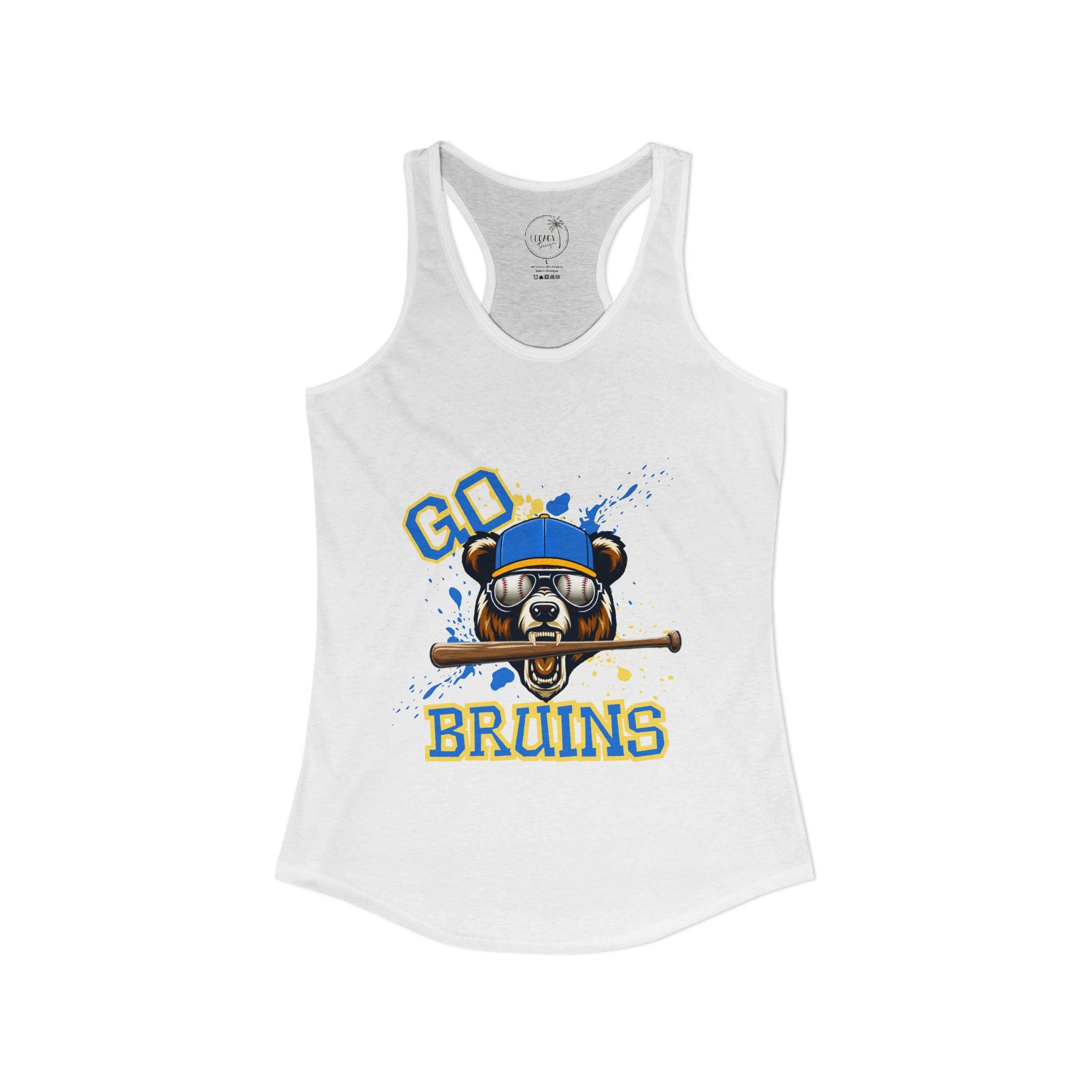 Go Bruins Baseball Women's Ideal Racerback Tank