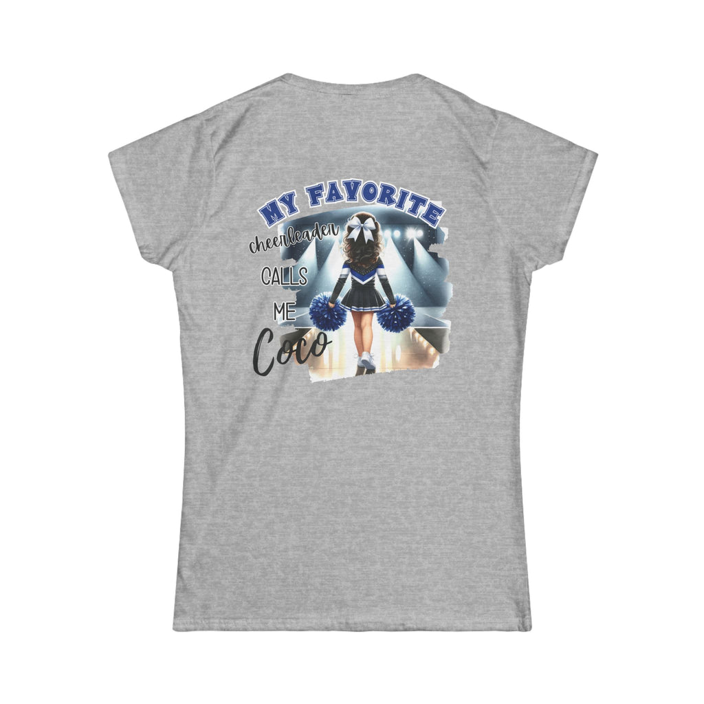 My Favorite Cheerleader Calls Me Coco T-Shirt | Cheer Mom Tee