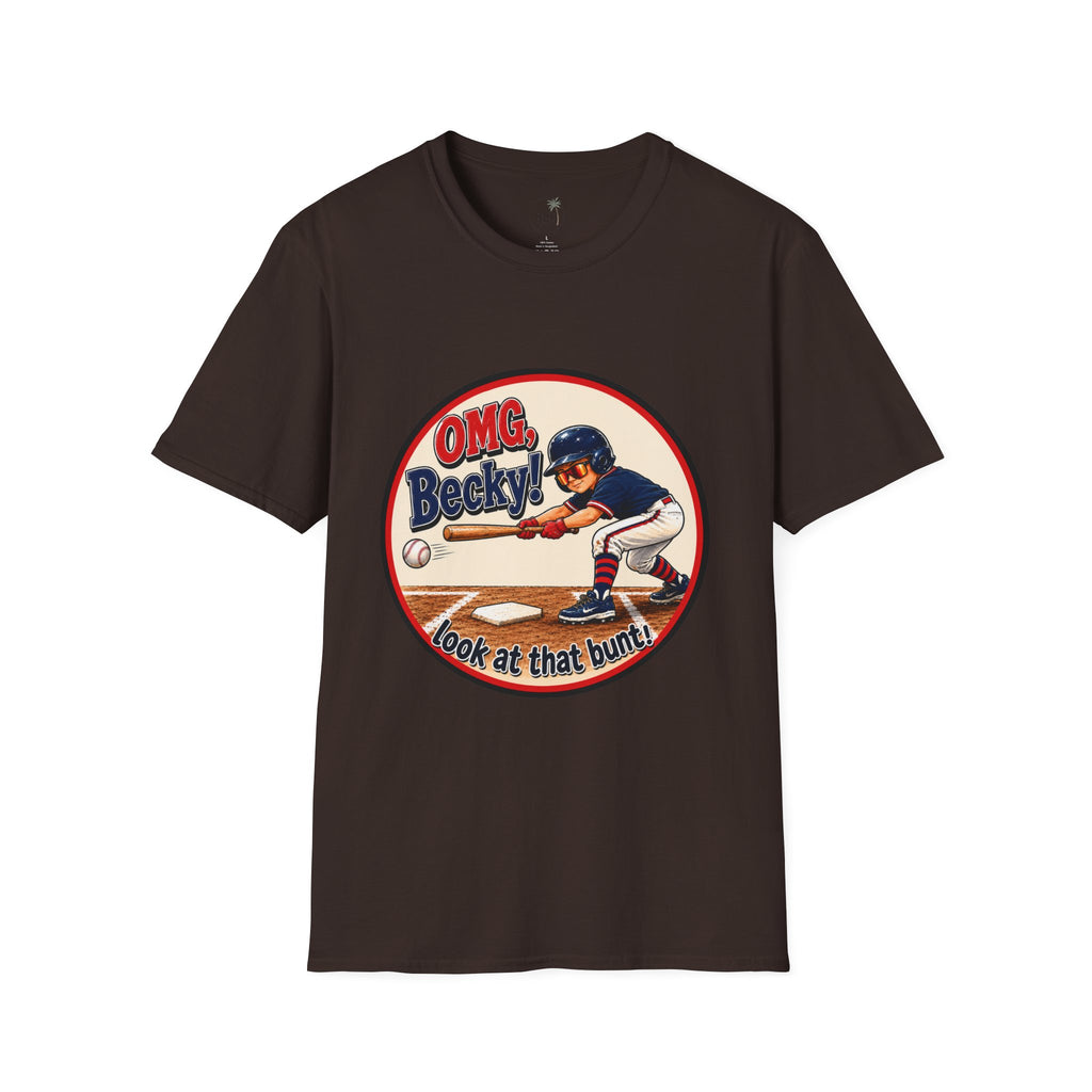 OMG Becky 'Look at That Bunt' Baseball T-Shirt — Retro Batter Graphic Tee