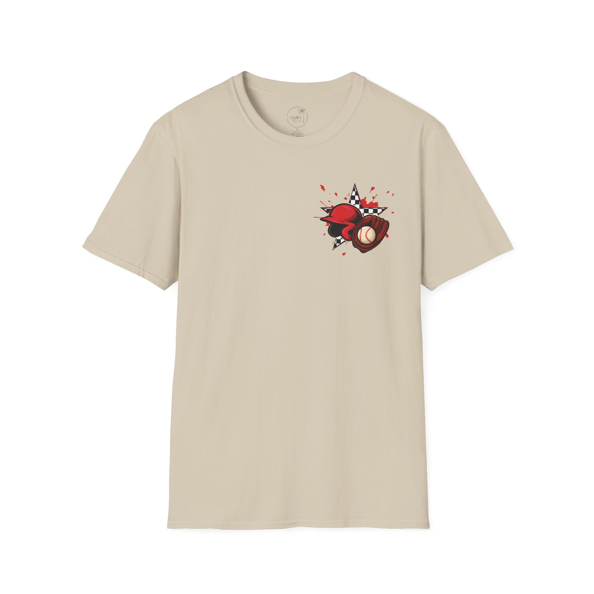 Run I Dare You' Back Graphic Baseball Runner T-Shirt Youth Player Illustration