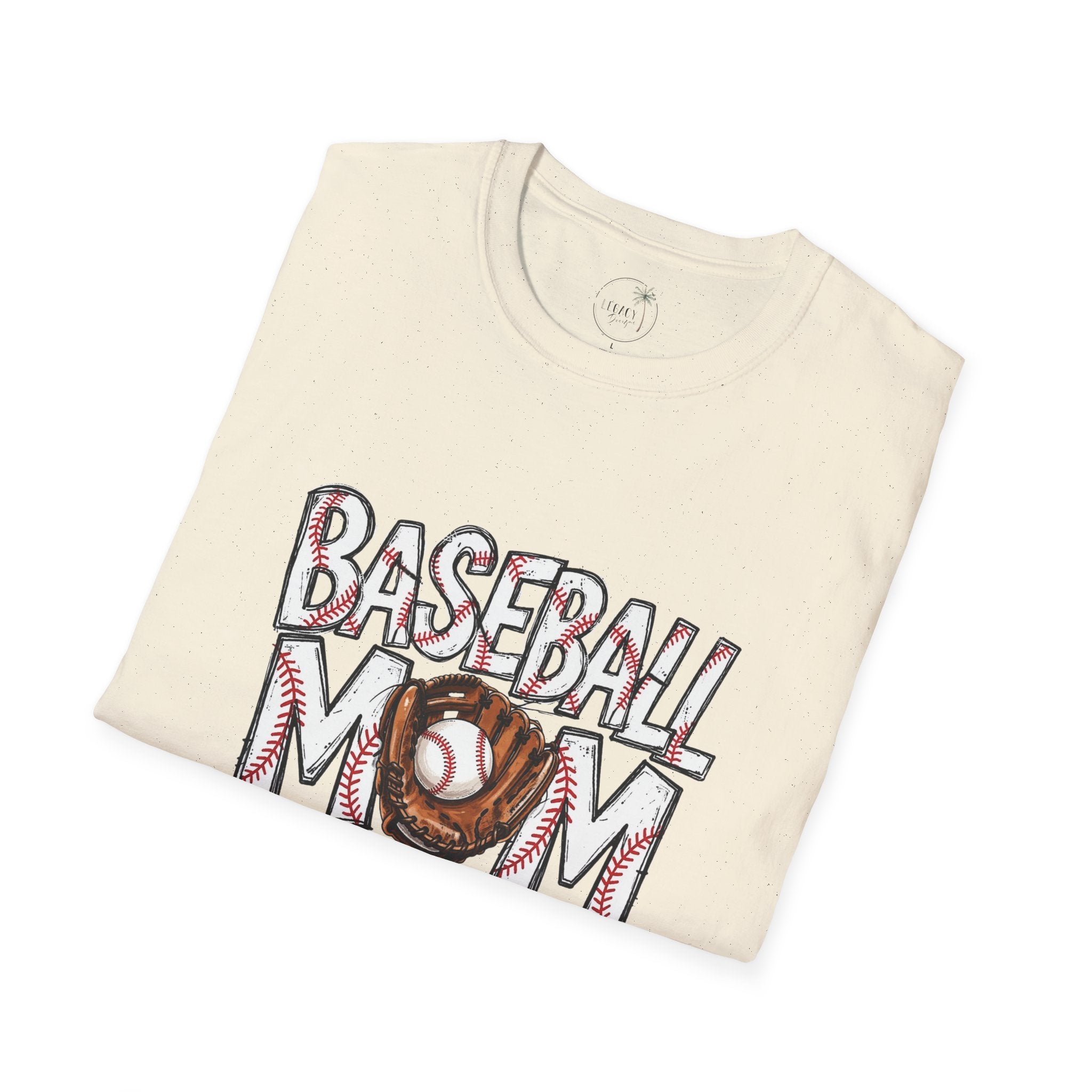 Baseball Mom T-Shirt | Baseball Ball Graphic, Mom Lettering