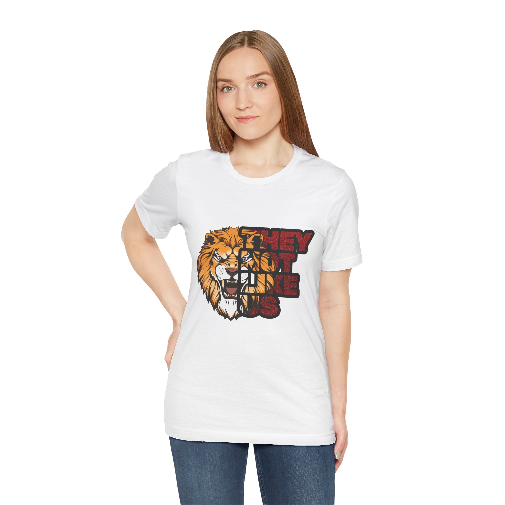 Lion They Not Like Us T-Shirt | Bold Graphic Tee | Sports Fan Pride Shirt | Liberty Lions Tee | Game Day Outfit