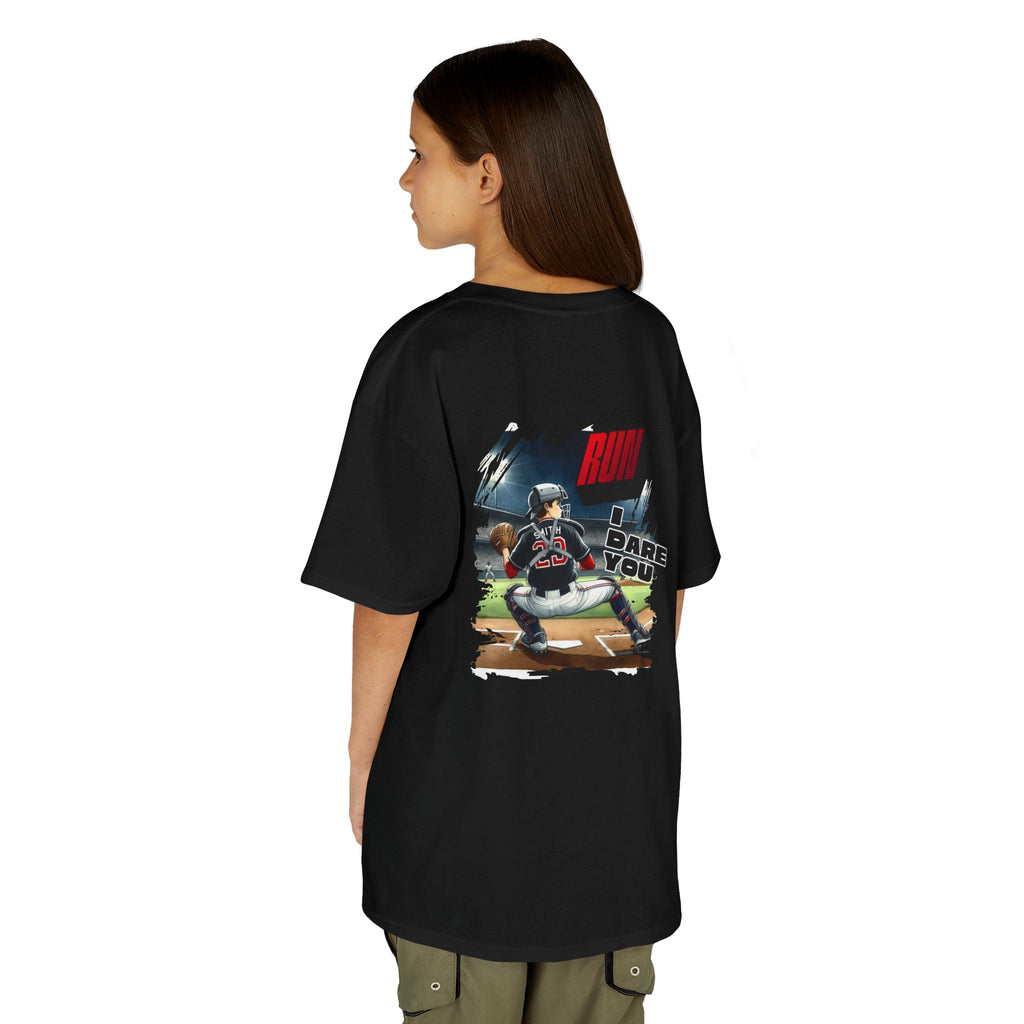 Baseball Catcher Kids Tee I Dare You Graphic tee