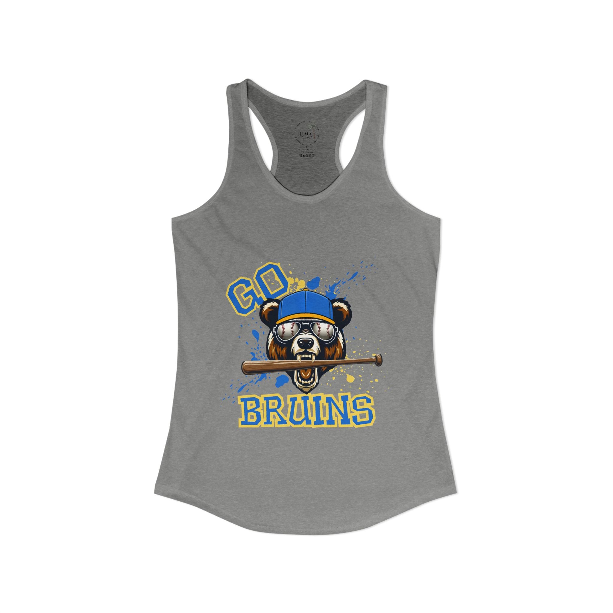 Go Bruins Baseball Women's Ideal Racerback Tank