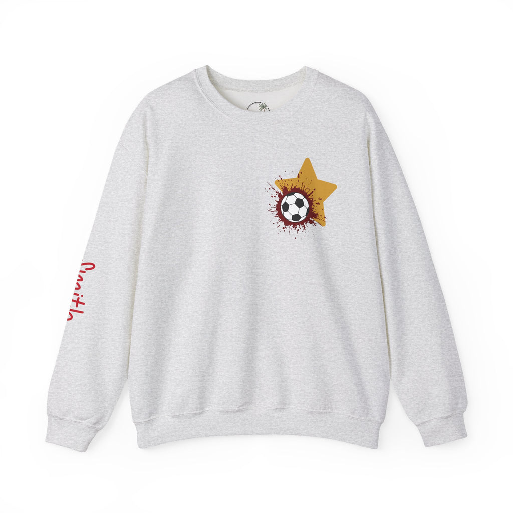 Liberty Soccer Player Crewneck Sweatshirt | My Favorite Player Back Print