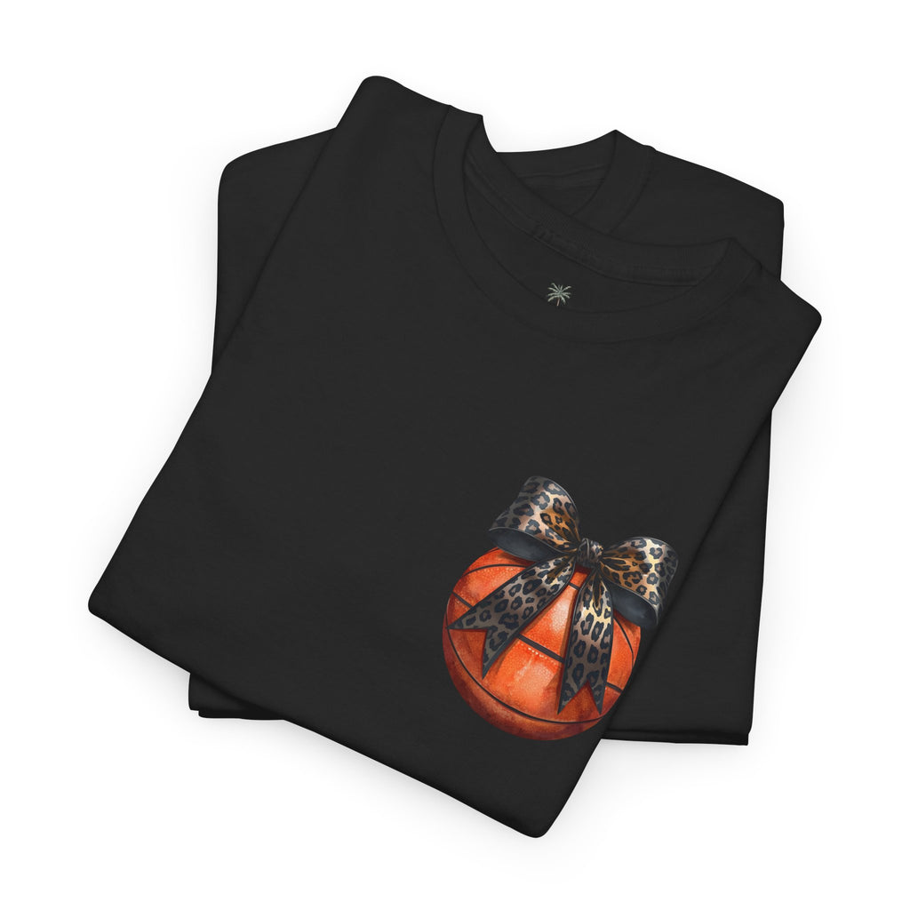 Basketball with Bow Tee | Spartans Script Back