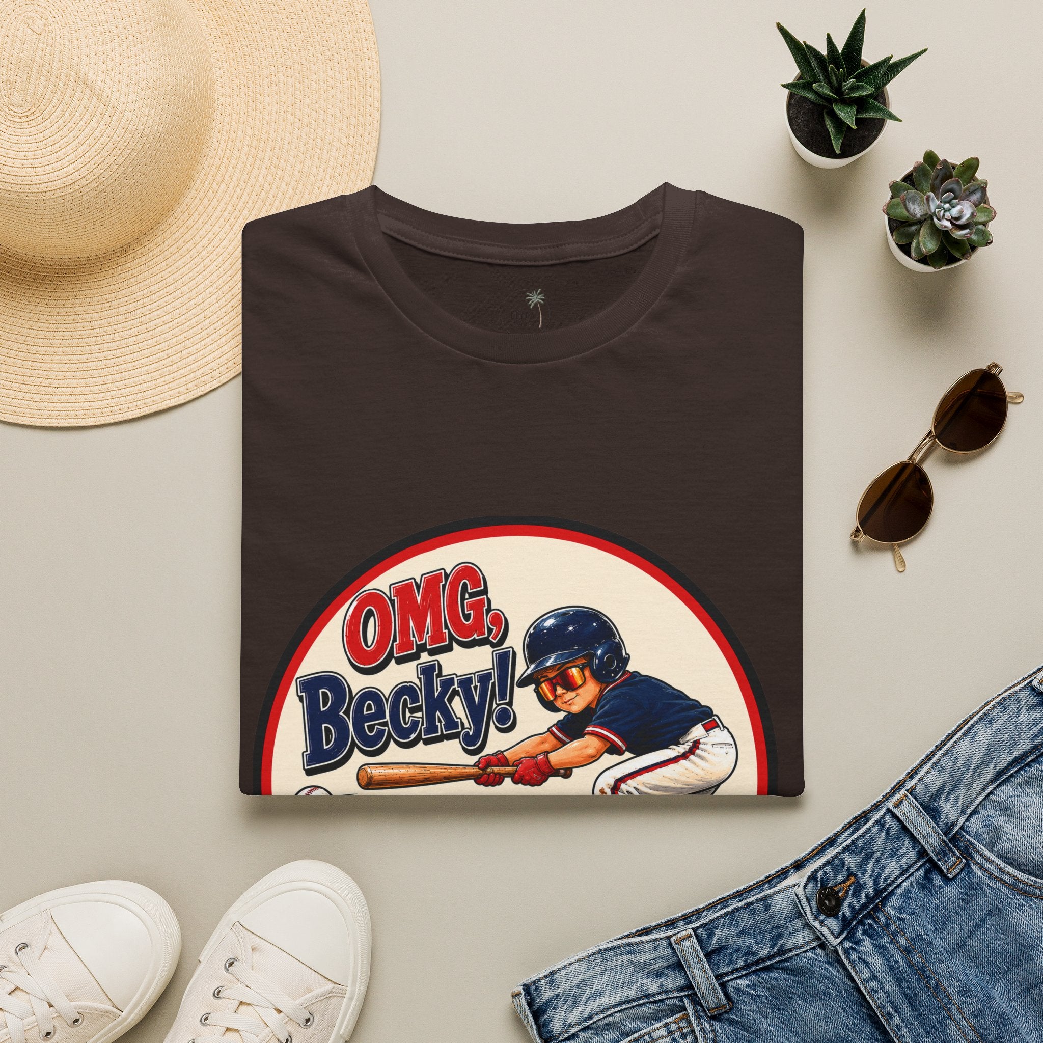 OMG Becky 'Look at That Bunt' Baseball T-Shirt — Retro Batter Graphic Tee