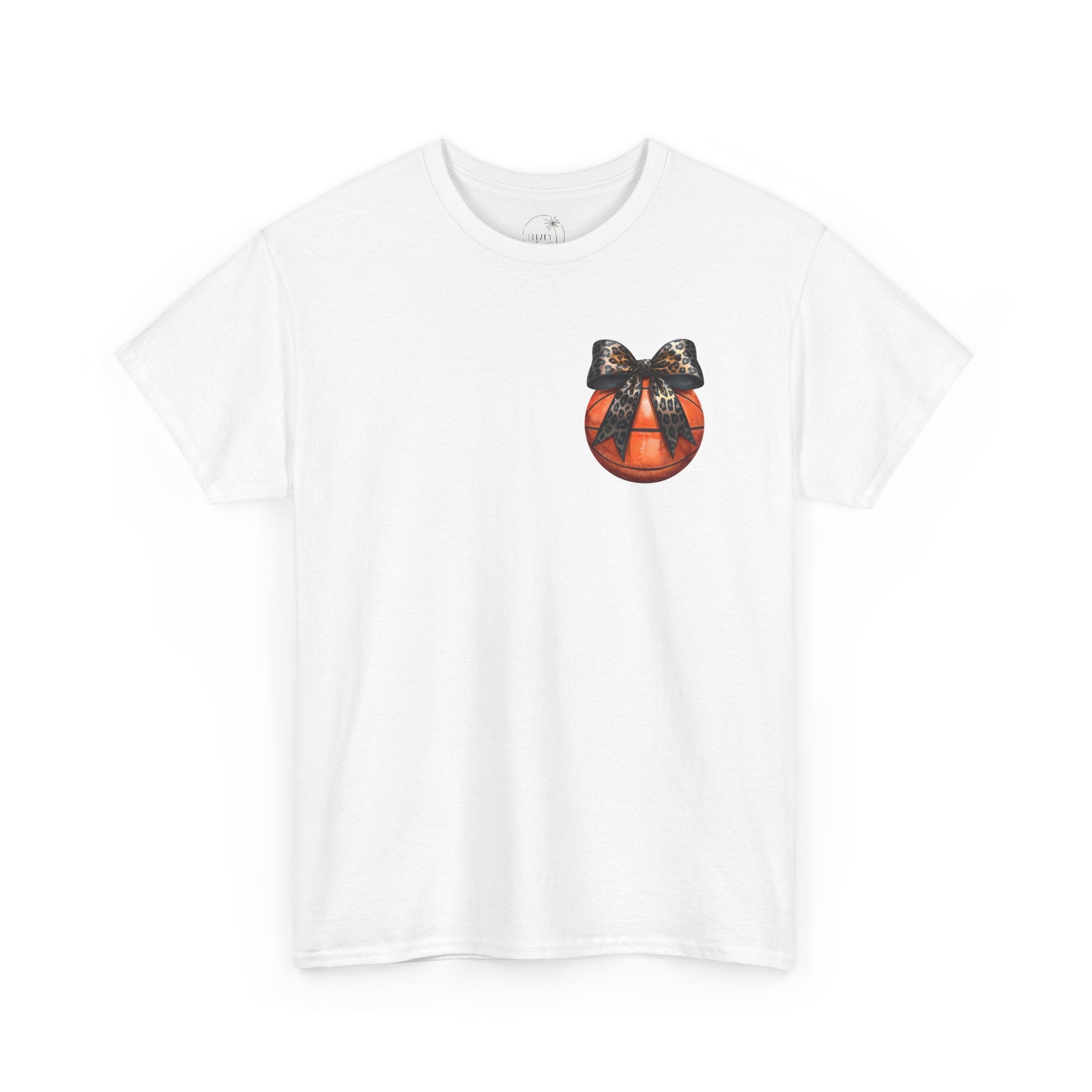 Basketball with Bow Tee | Spartans Script Back