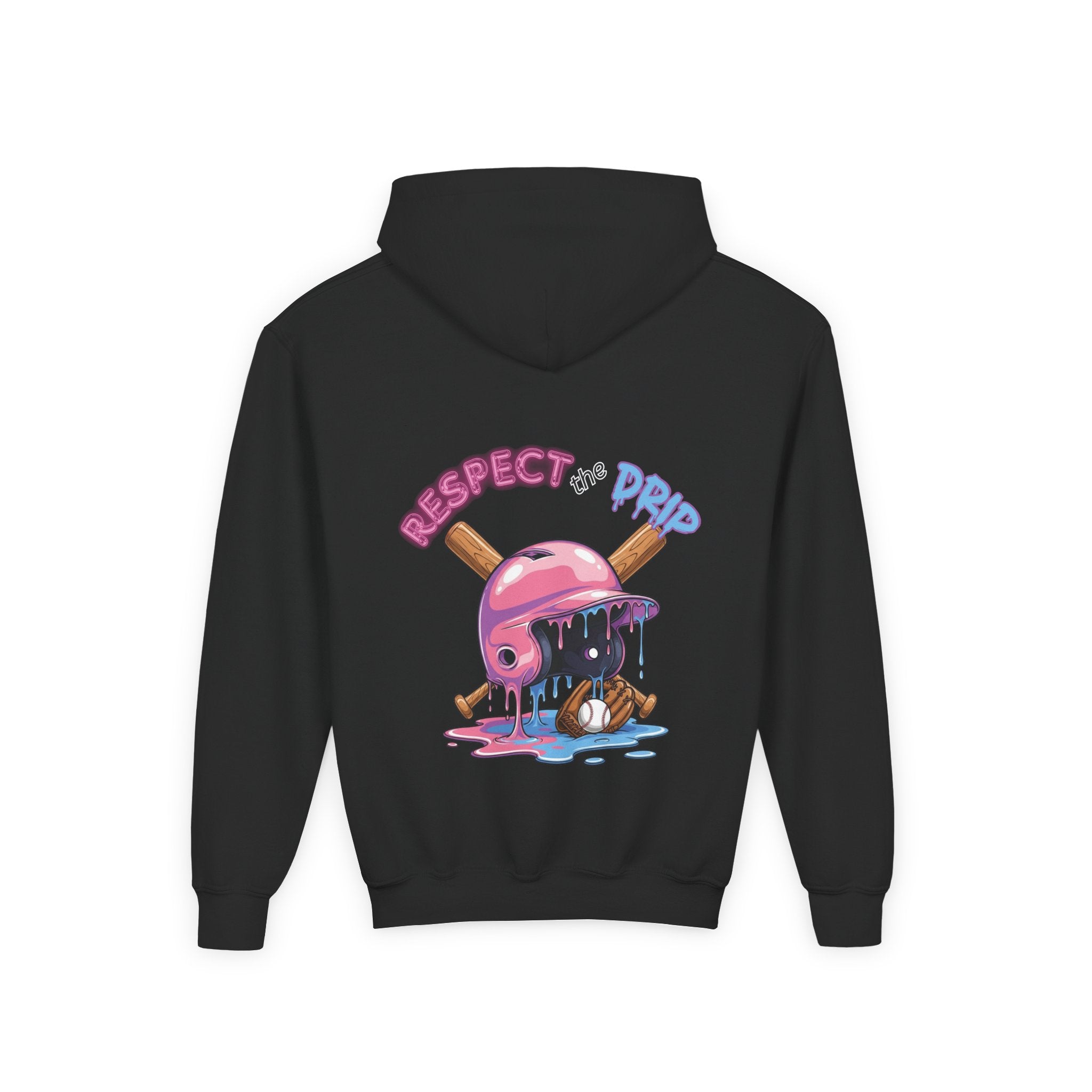 Respect the Drip Baseball Hoodie | Dripping Baseball Helmet Design