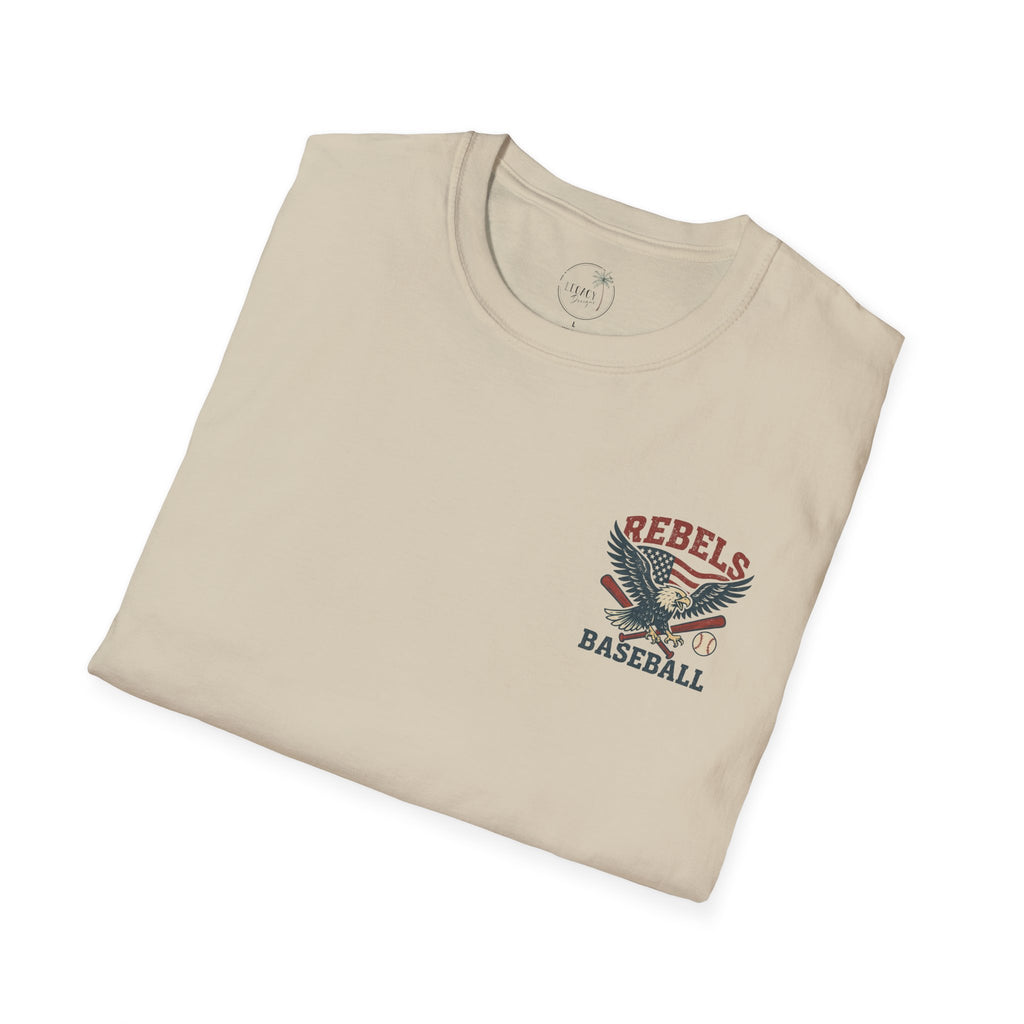 Rebels Eagle Baseball T-Shirt | Vintage Sports Team Shirt