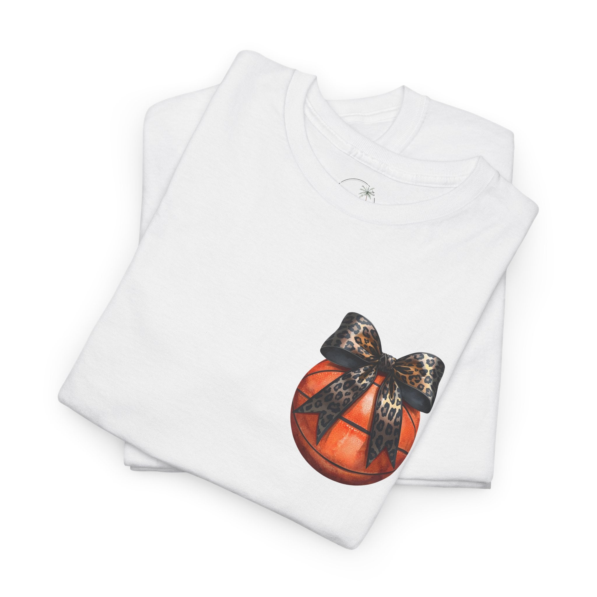 Basketball with Bow Tee | Spartans Script Back