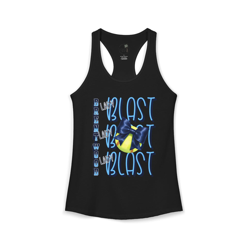 Lady Blast Softball Spirit Tank  Women's Ideal Racerback Tank