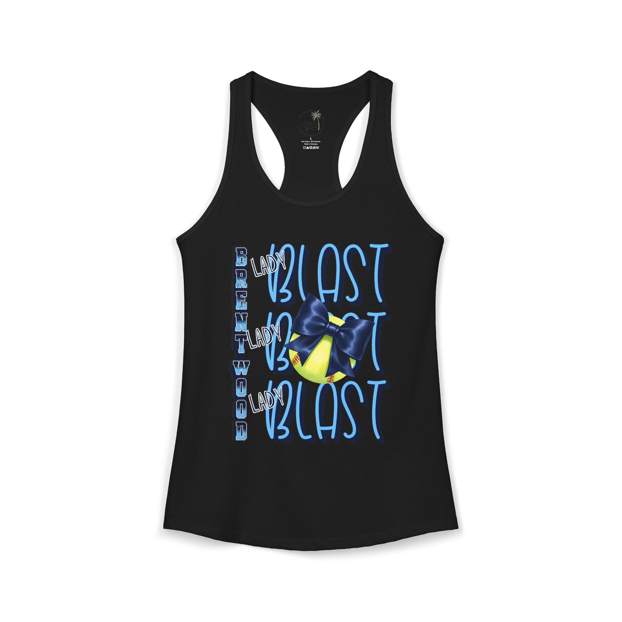 Lady Blast Softball Spirit Tank  Women's Ideal Racerback Tank