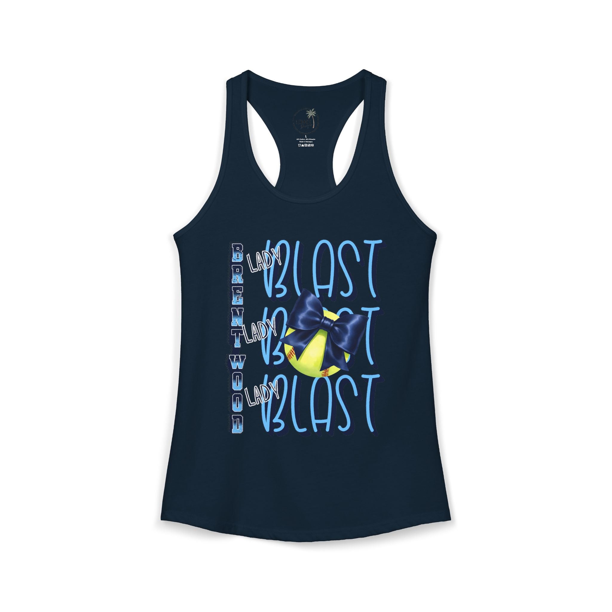 Lady Blast Softball Spirit Tank  Women's Ideal Racerback Tank