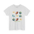 Heritage Patriots Football Icons Tee | Helmet, Ball, Pom Pom, Megaphone