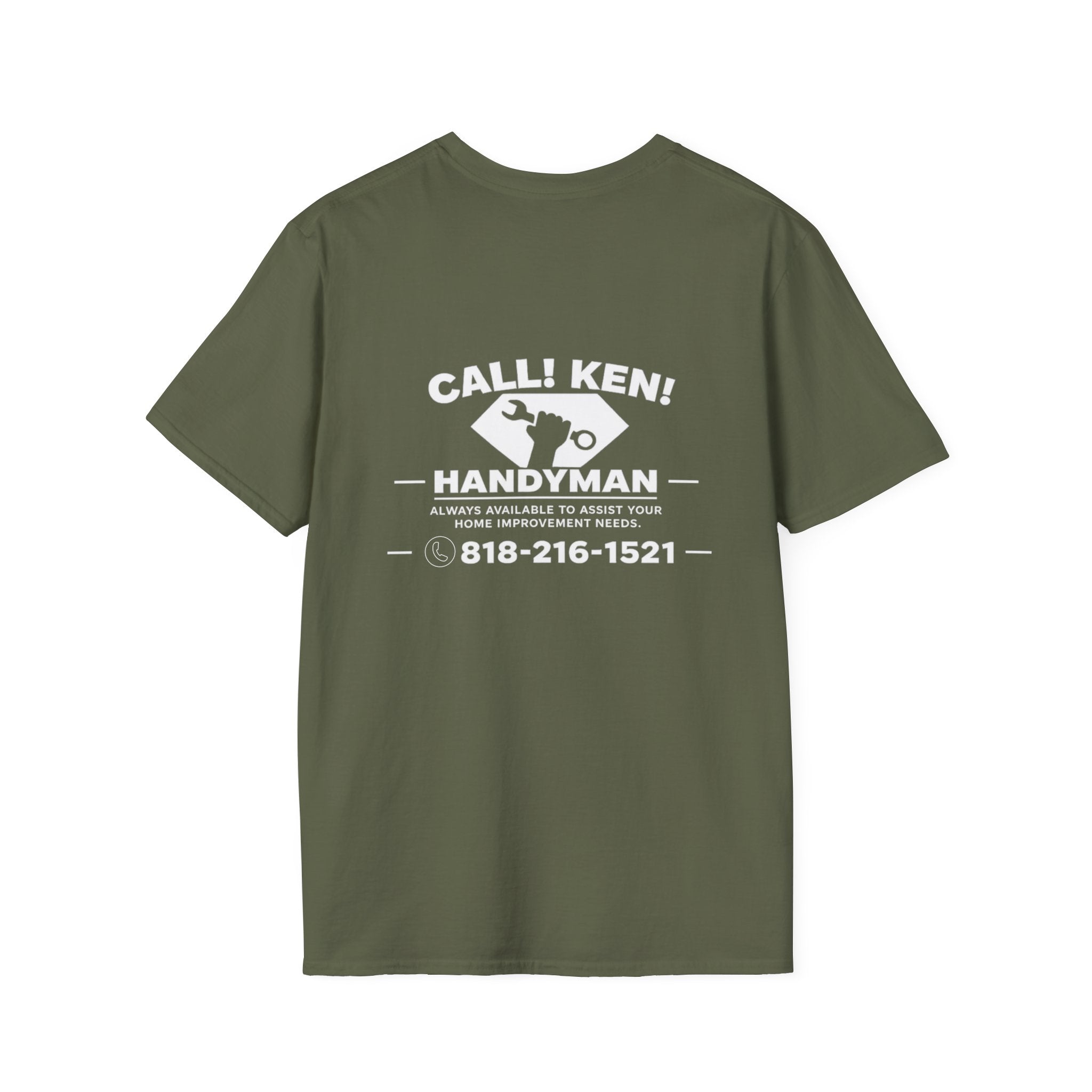 Call Ken! Handyman T-Shirt | Wrench Logo, Retro Trade Shirt