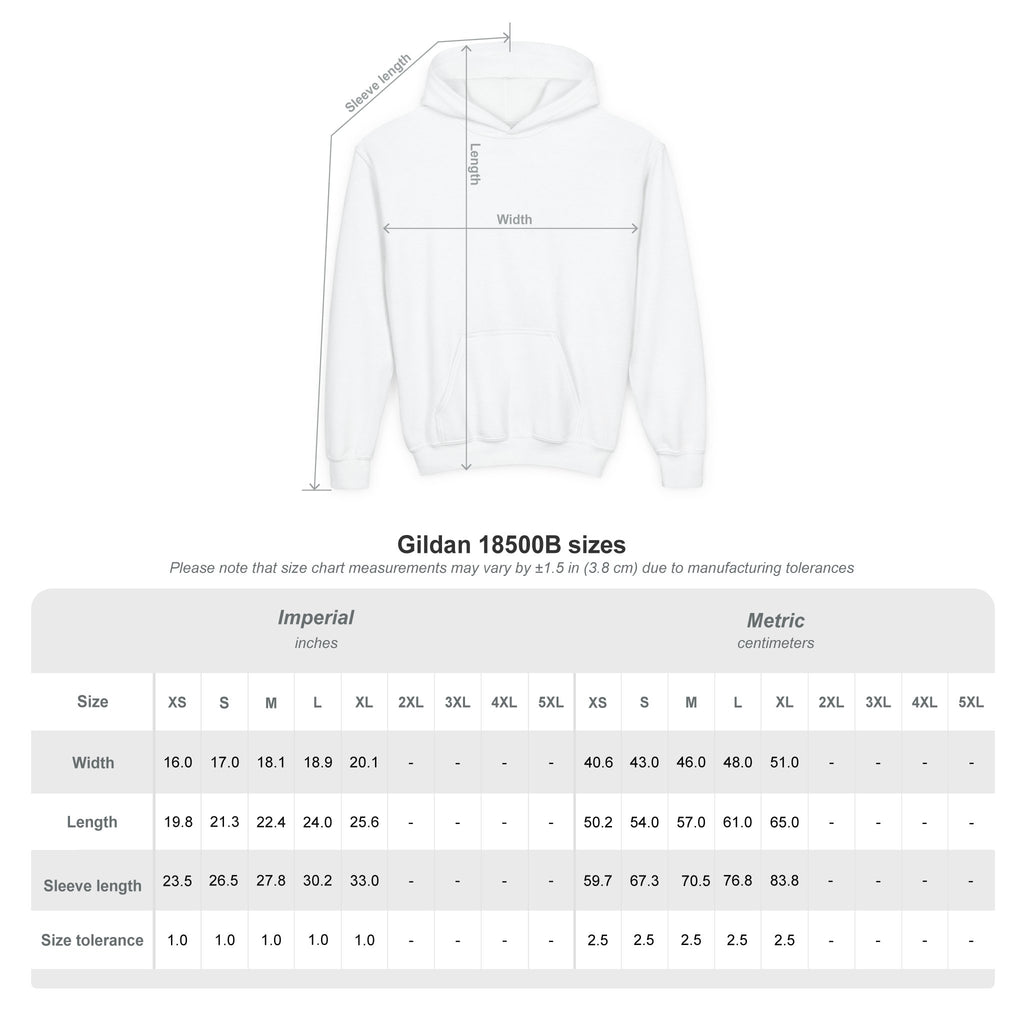 Hawks Nest Eagle Beanie Illustration Hoodie | Youth Hooded Sweatshirt