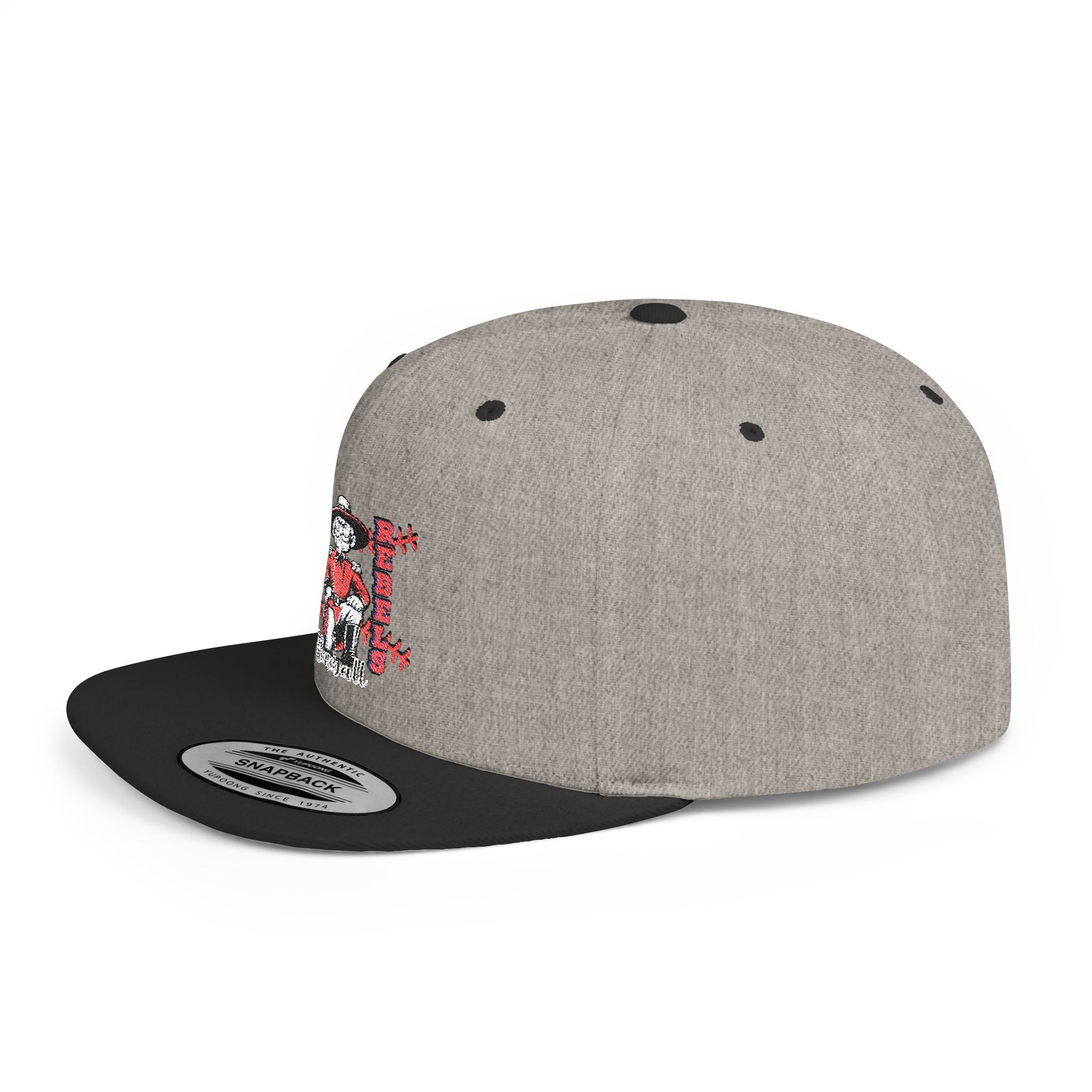 Rebels Baseball Flat Bill Snapback, Sports Mom/Dad, Game Day gear
