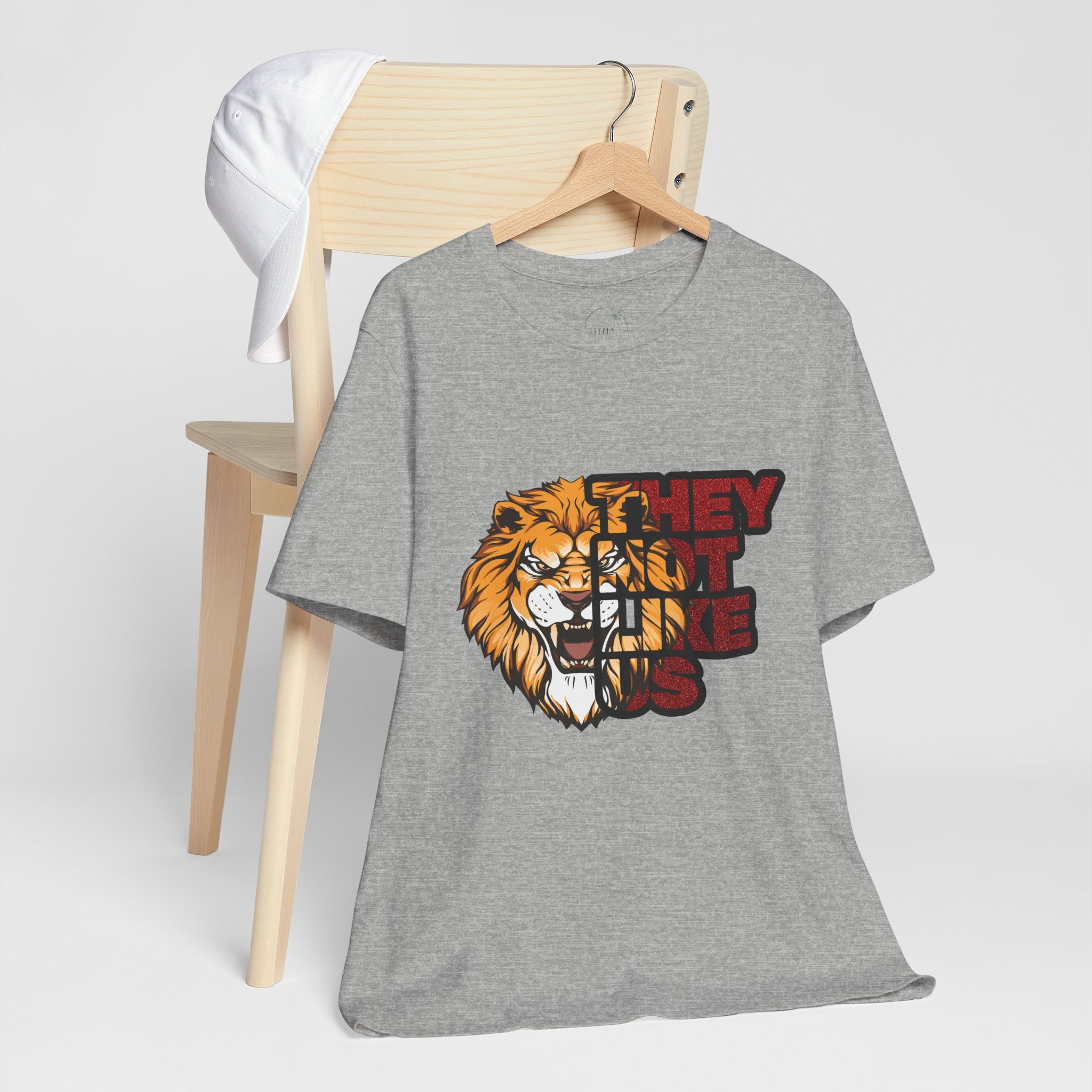Lion They Not Like Us T-Shirt | Bold Graphic Tee | Sports Fan Pride Shirt | Liberty Lions Tee | Game Day Outfit