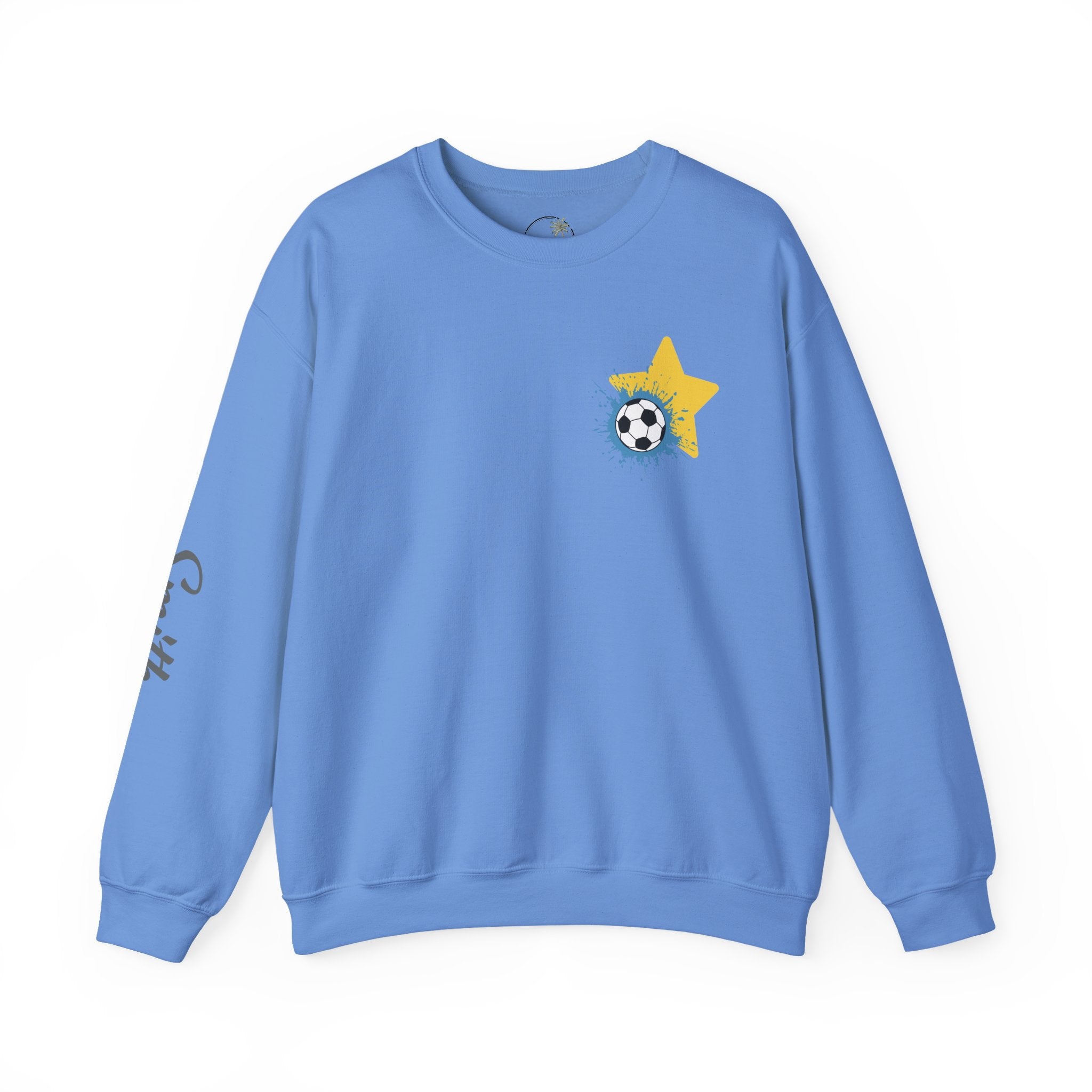 Heritage Patriots Soccer Player Graphic Sweatshirt | My Favorite Player Calls Me Mom, Custom Name Option