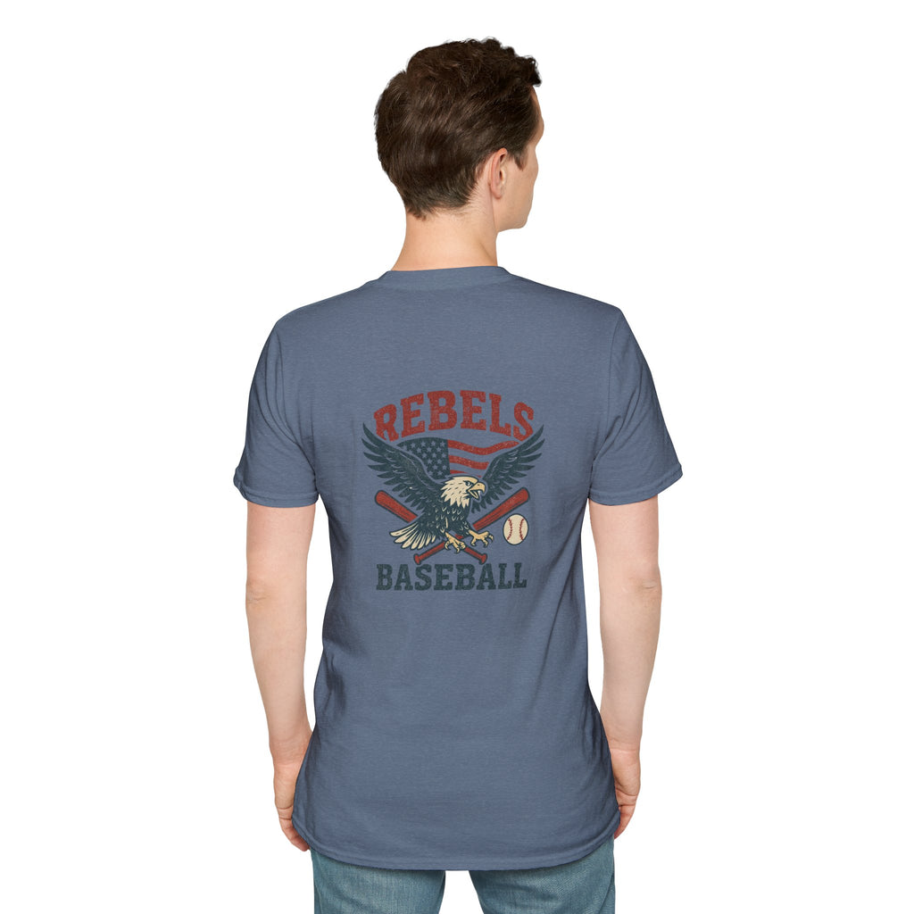 Rebels Eagle Baseball T-Shirt | Vintage Sports Team Shirt