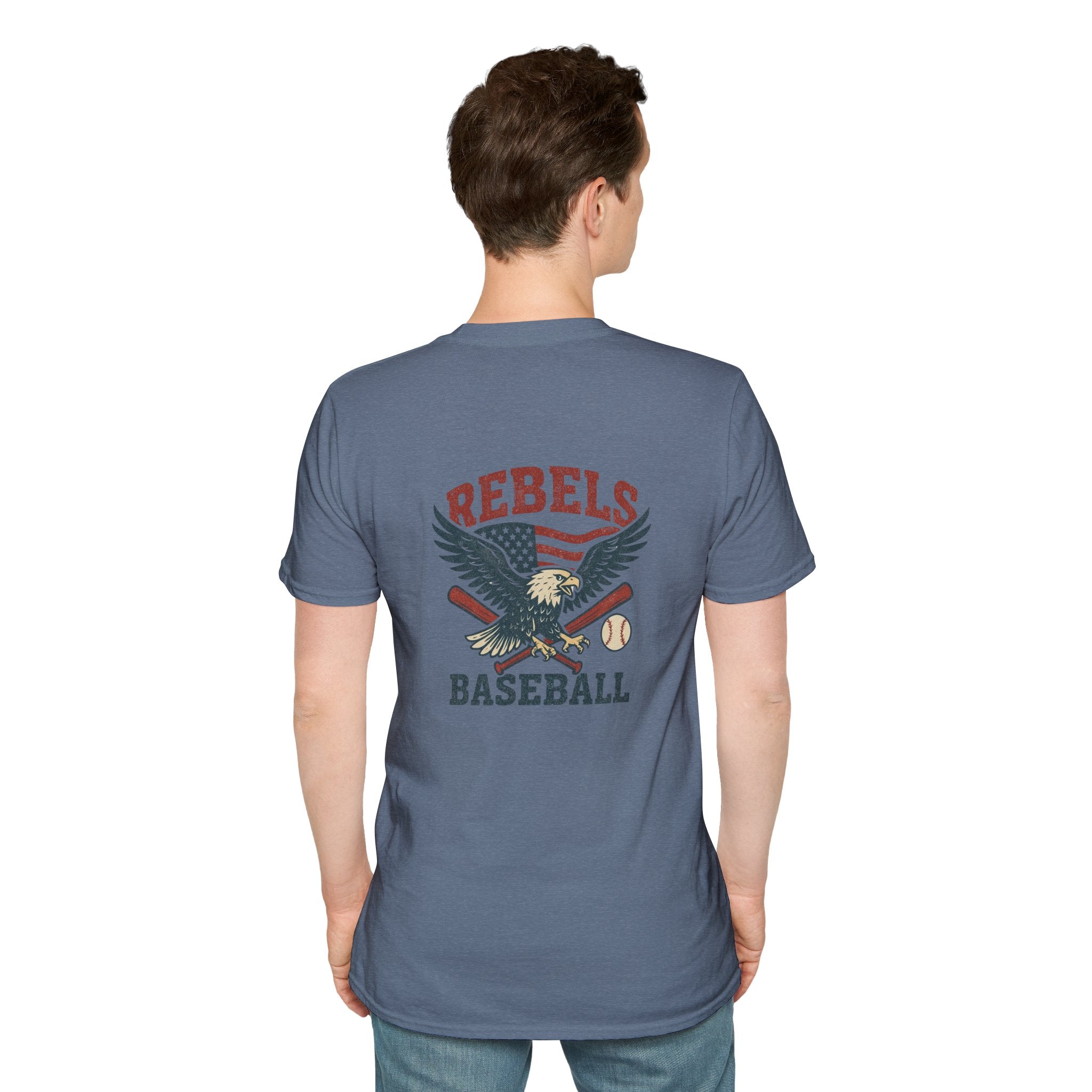 Rebels Eagle Baseball T-Shirt | Vintage Sports Team Shirt