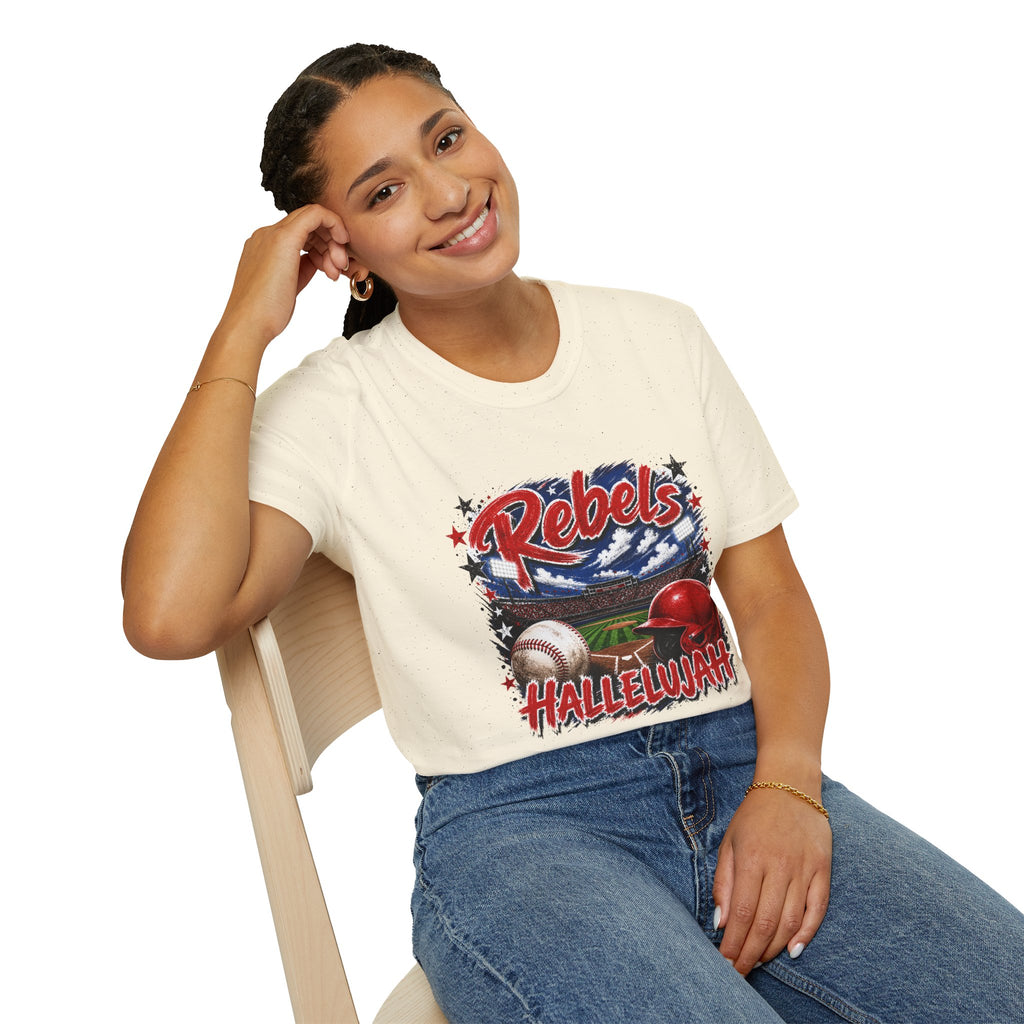Rebels Baseball Graphic T-Shirt — 'Hallelujah' Team Spirit Tee