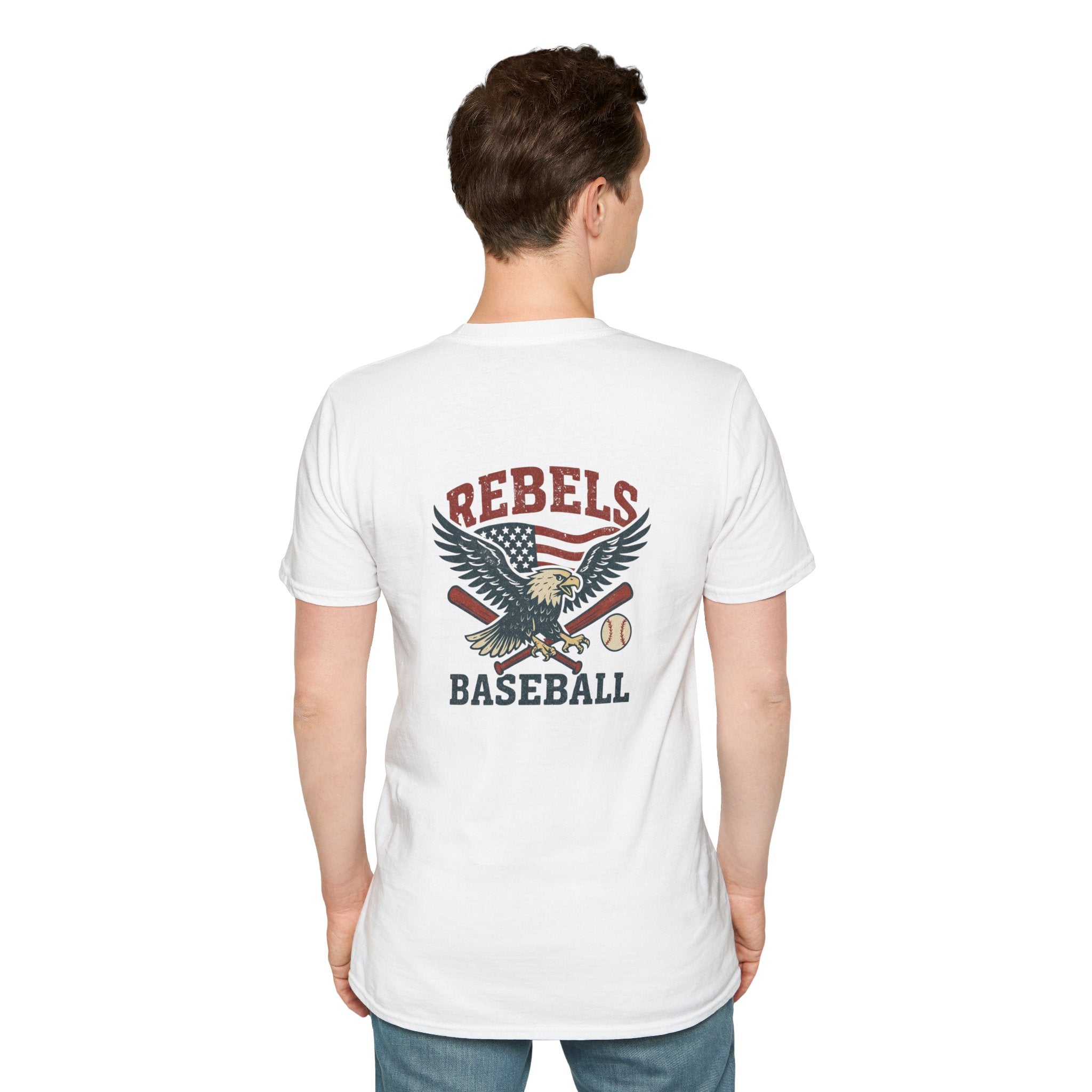 Rebels Eagle Baseball T-Shirt | Vintage Sports Team Shirt