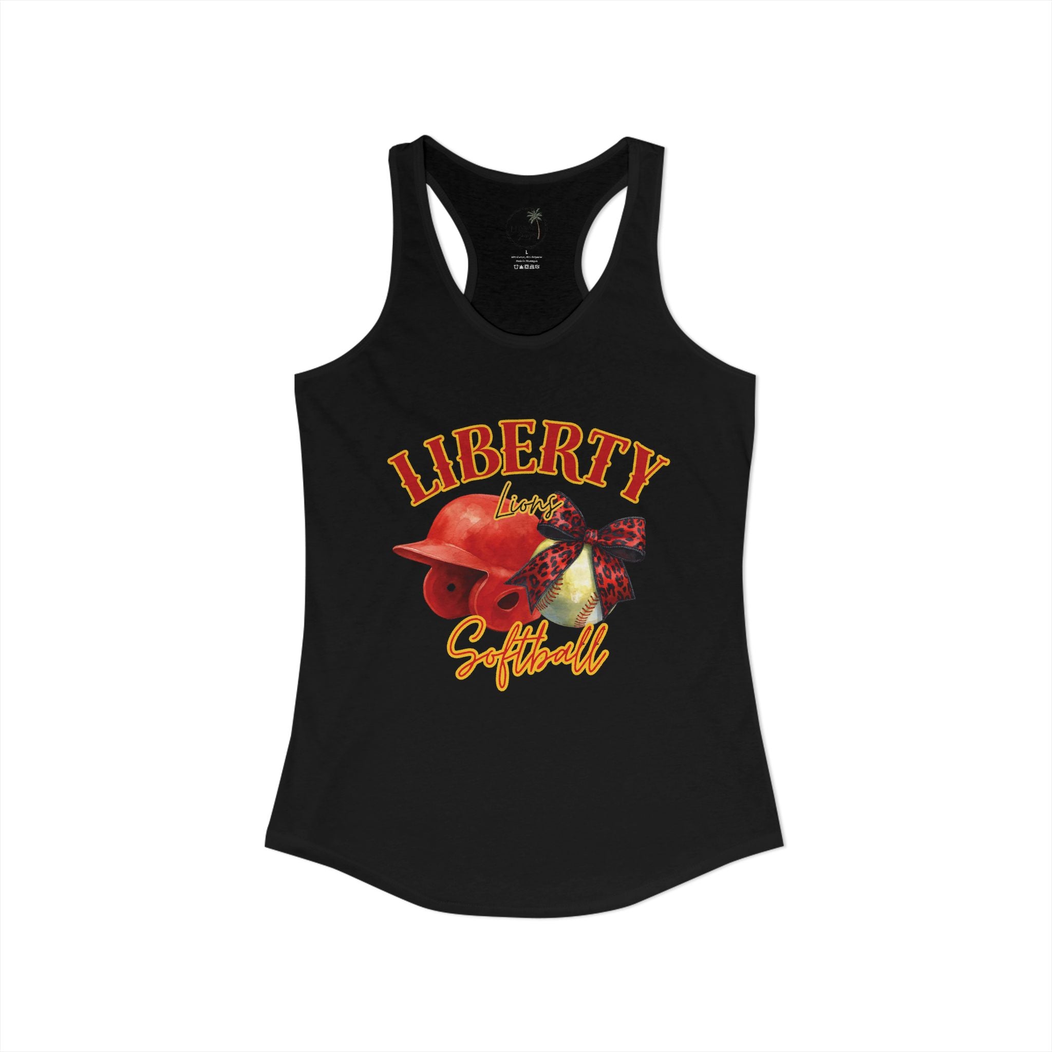 Liberty Lions Softball Women's Ideal Racerback Tank