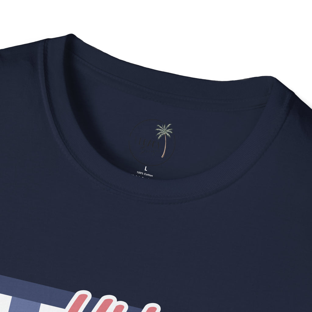 Preppy Hit the Dang Ball T-Shirt | Girly Baseball Graphic, Glove and Helmet Illustration