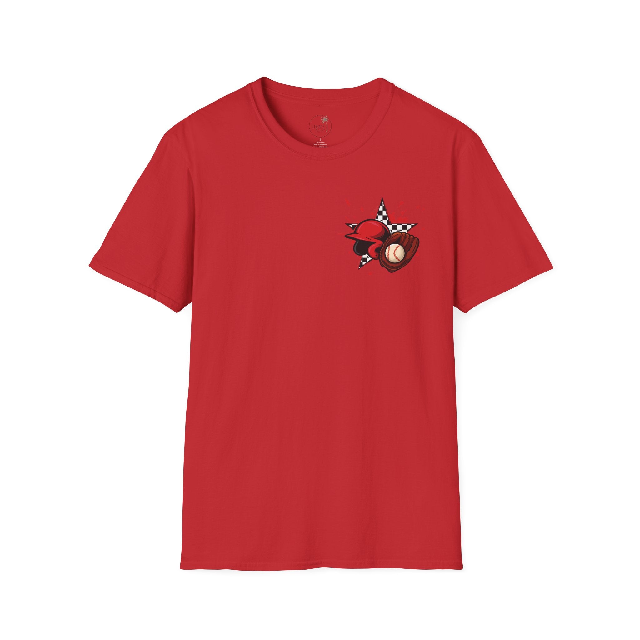 Run I Dare You' Back Graphic Baseball Runner T-Shirt Youth Player Illustration