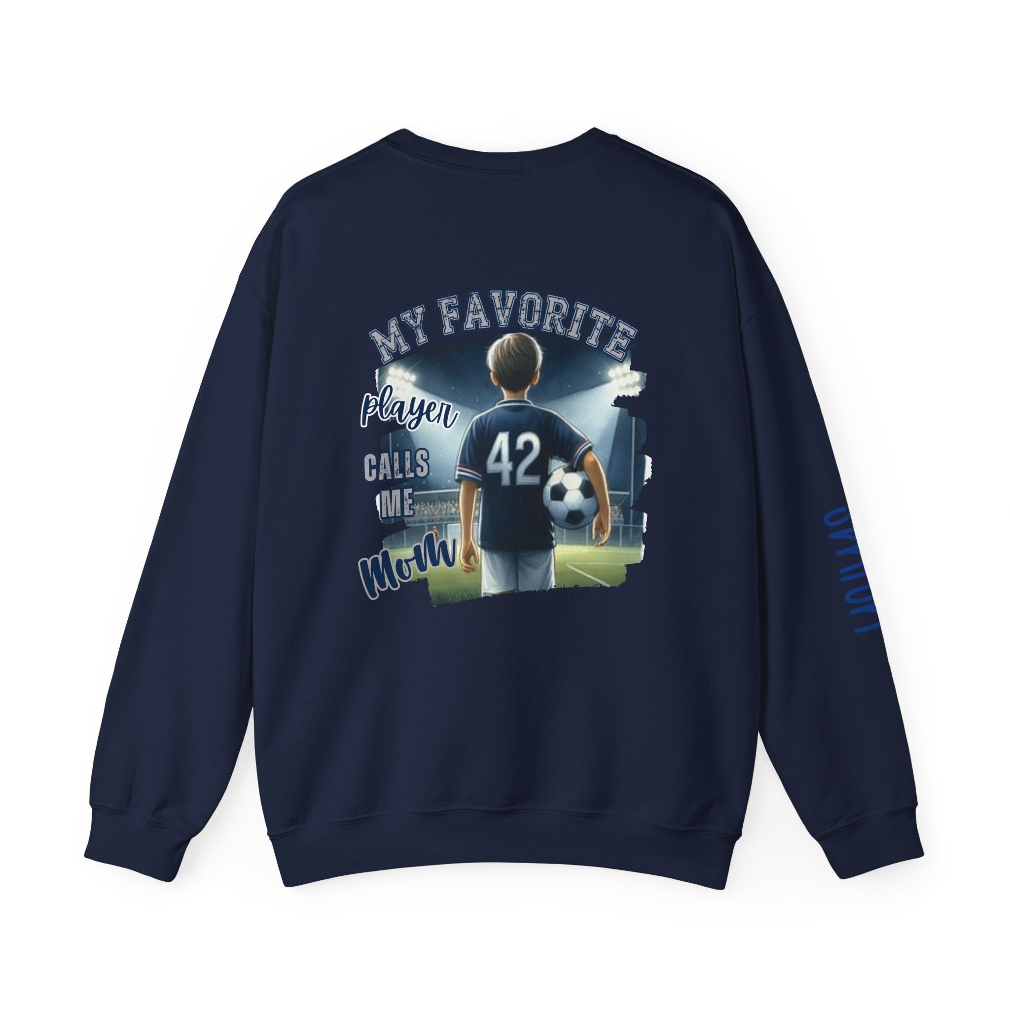 Freedom Falcons Soccer Player Crewneck Sweatshirt | My Favorite Player Back Print