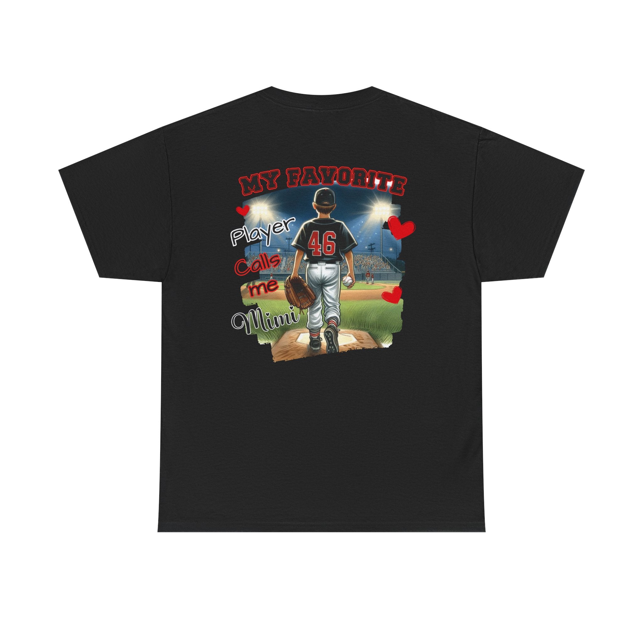 Baseball MIMI Tee - My Favorite Player Calls Me MIMI Gift for Sports Lovers, Family Support Tee