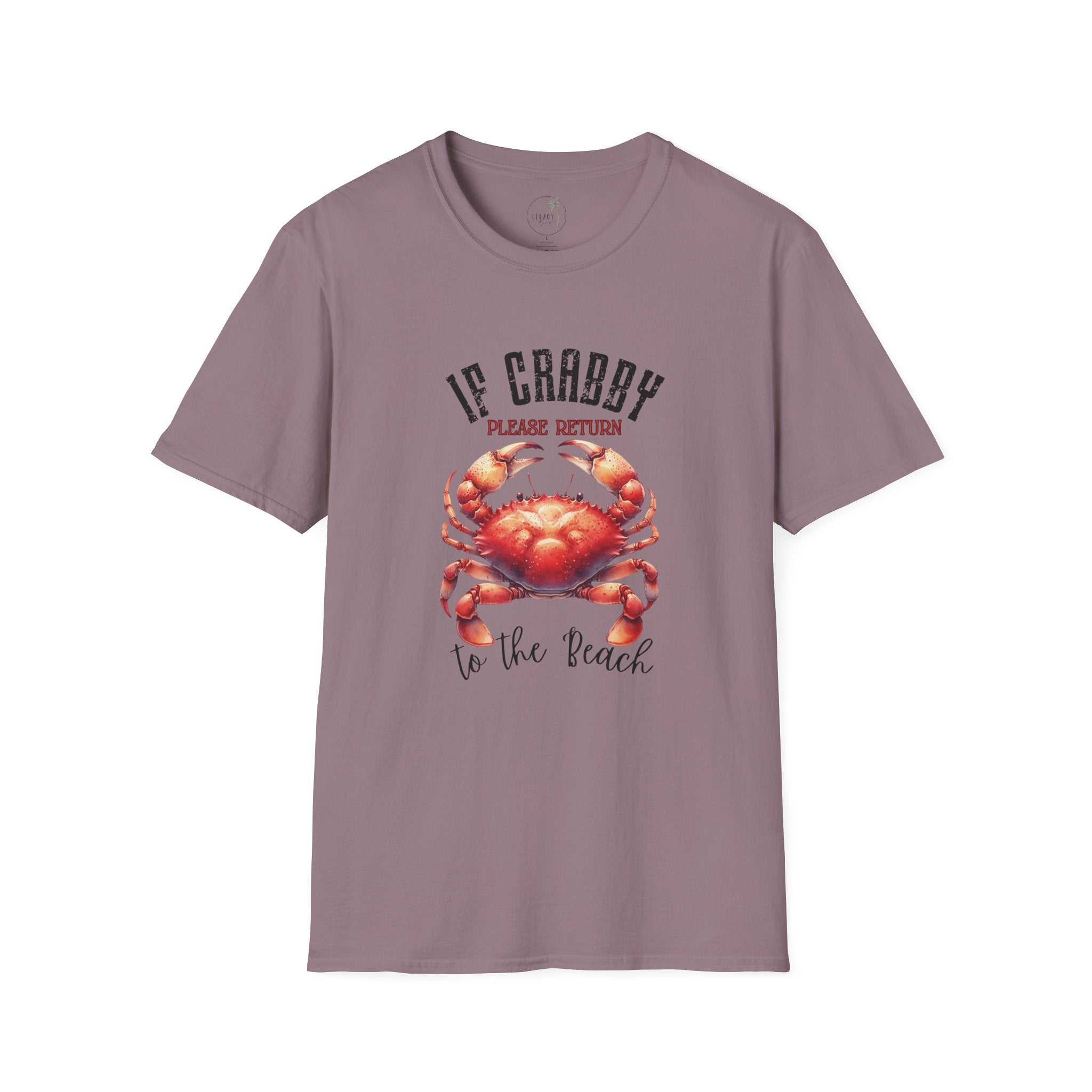 If Crabby Please Return to the Beach T-Shirt | Crab Graphic Tee
