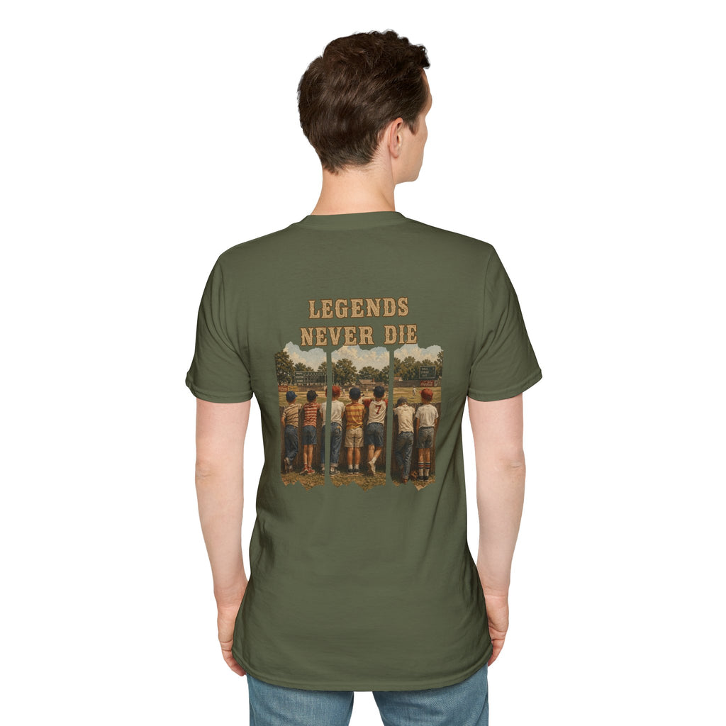 Vintage Baseball Shirt Legends Never Die | Nostalgic Baseball Tee | Baseball Dad Gift | Youth Baseball Mom Shirt | Retro Baseball Graphic