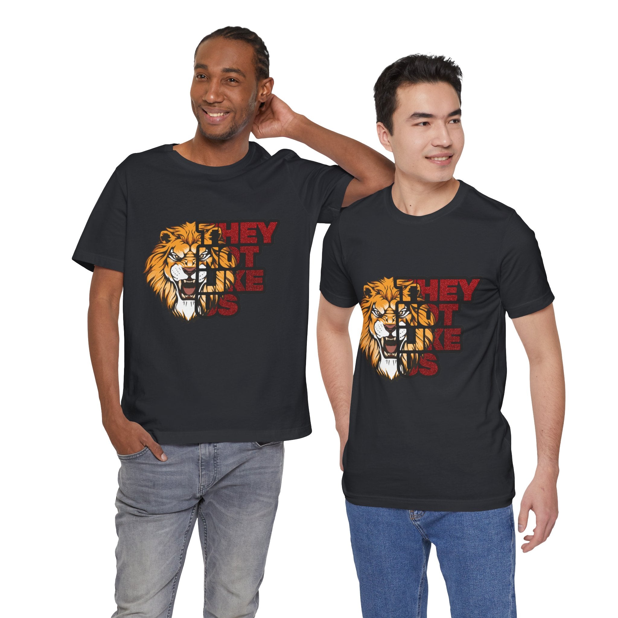 Lion They Not Like Us T-Shirt | Bold Graphic Tee | Sports Fan Pride Shirt | Liberty Lions Tee | Game Day Outfit