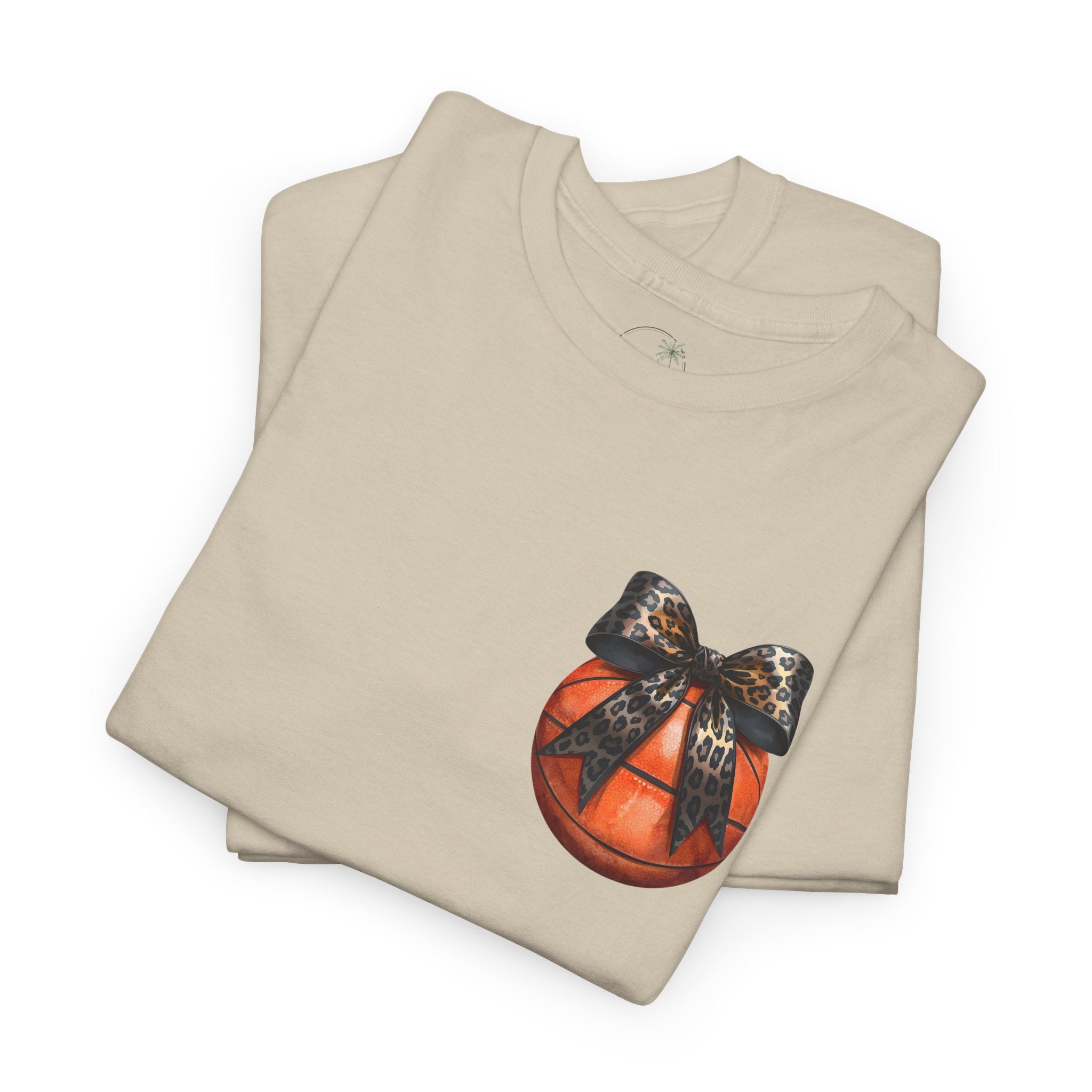 Basketball with Bow Tee | Spartans Script Back
