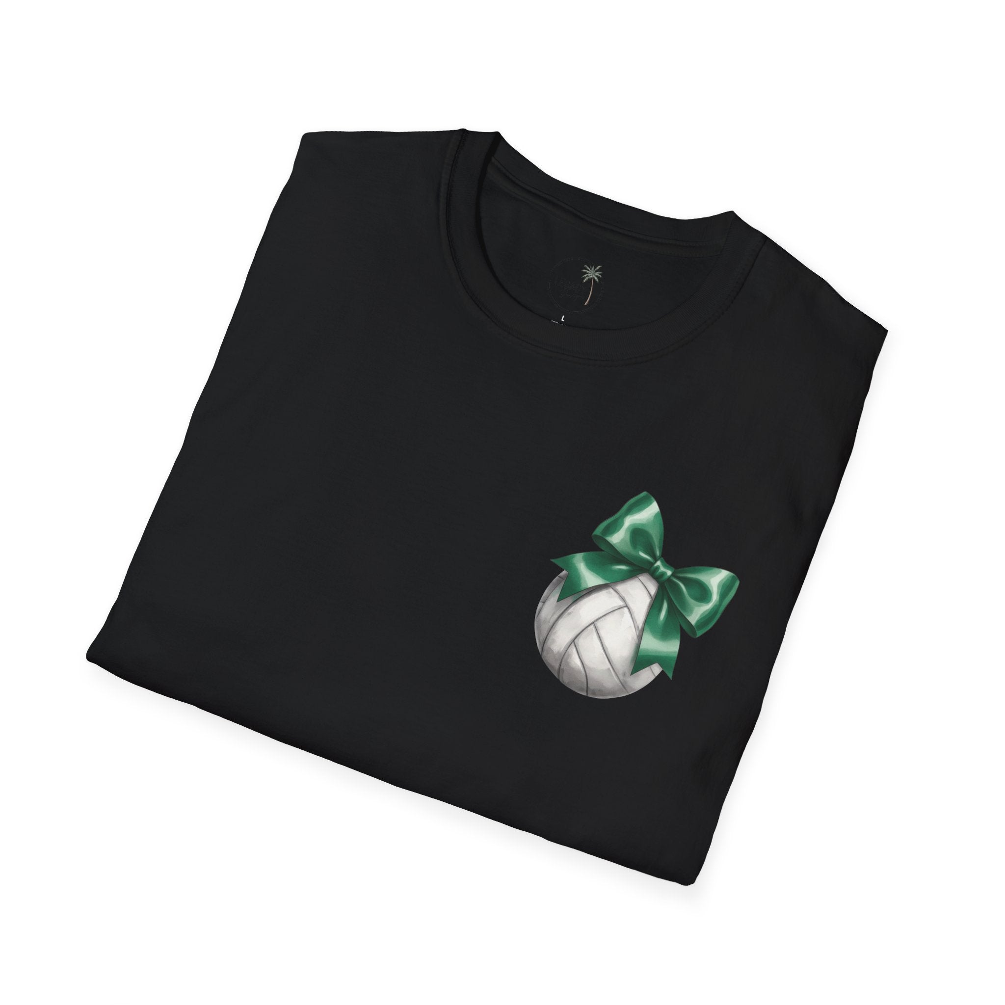 Green Bow Volleyball Falcons T-Shirt | Sports Team Spirit