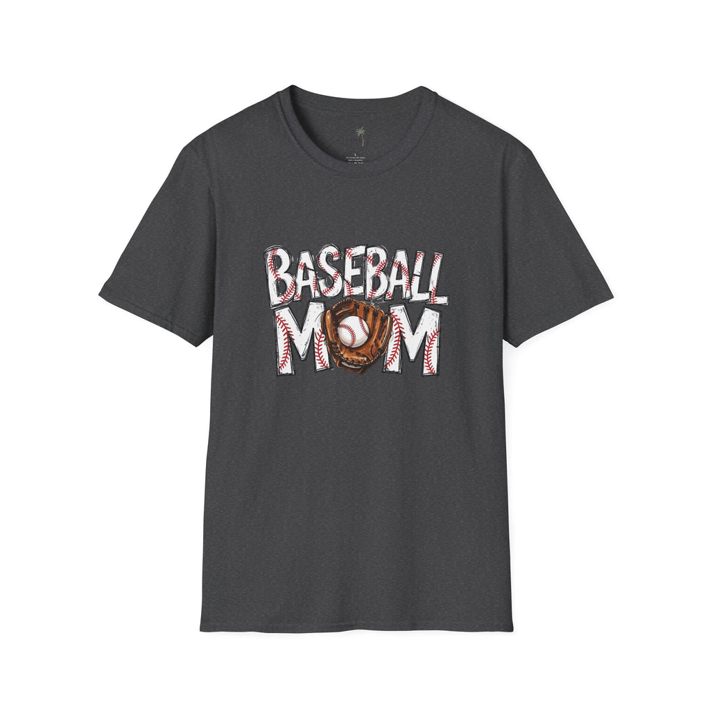 Baseball Mom T-Shirt | Baseball Ball Graphic, Mom Lettering