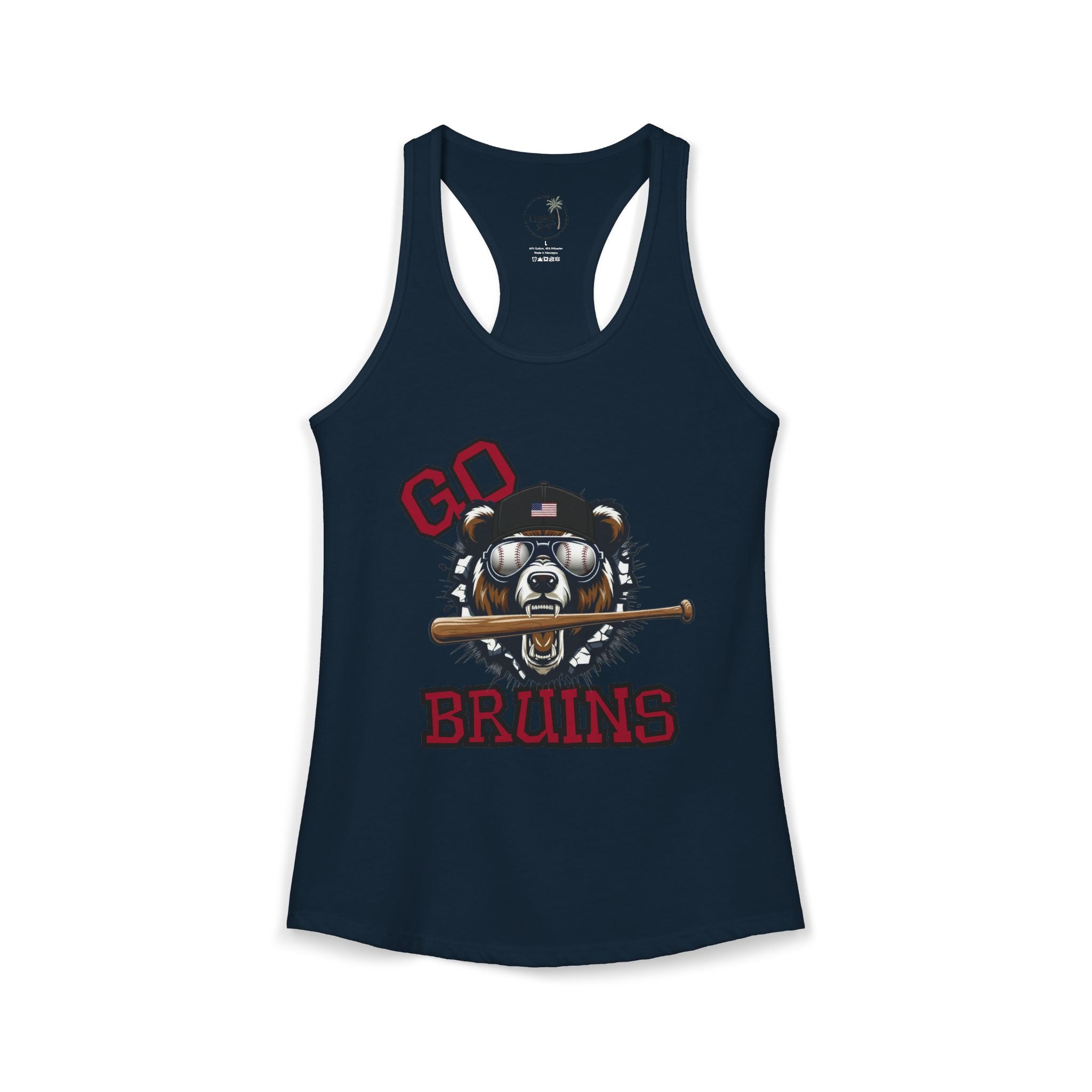 Bruins Baseball Women's Ideal Racerback Tank