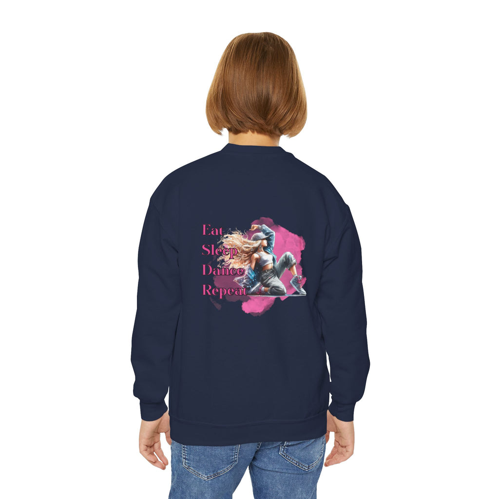 Custom Youth Dance Lovers Crewneck , Personalized Gift for Kids, Dance Sweatshirt, Fun Fashion for Youth, Kids' Activewear