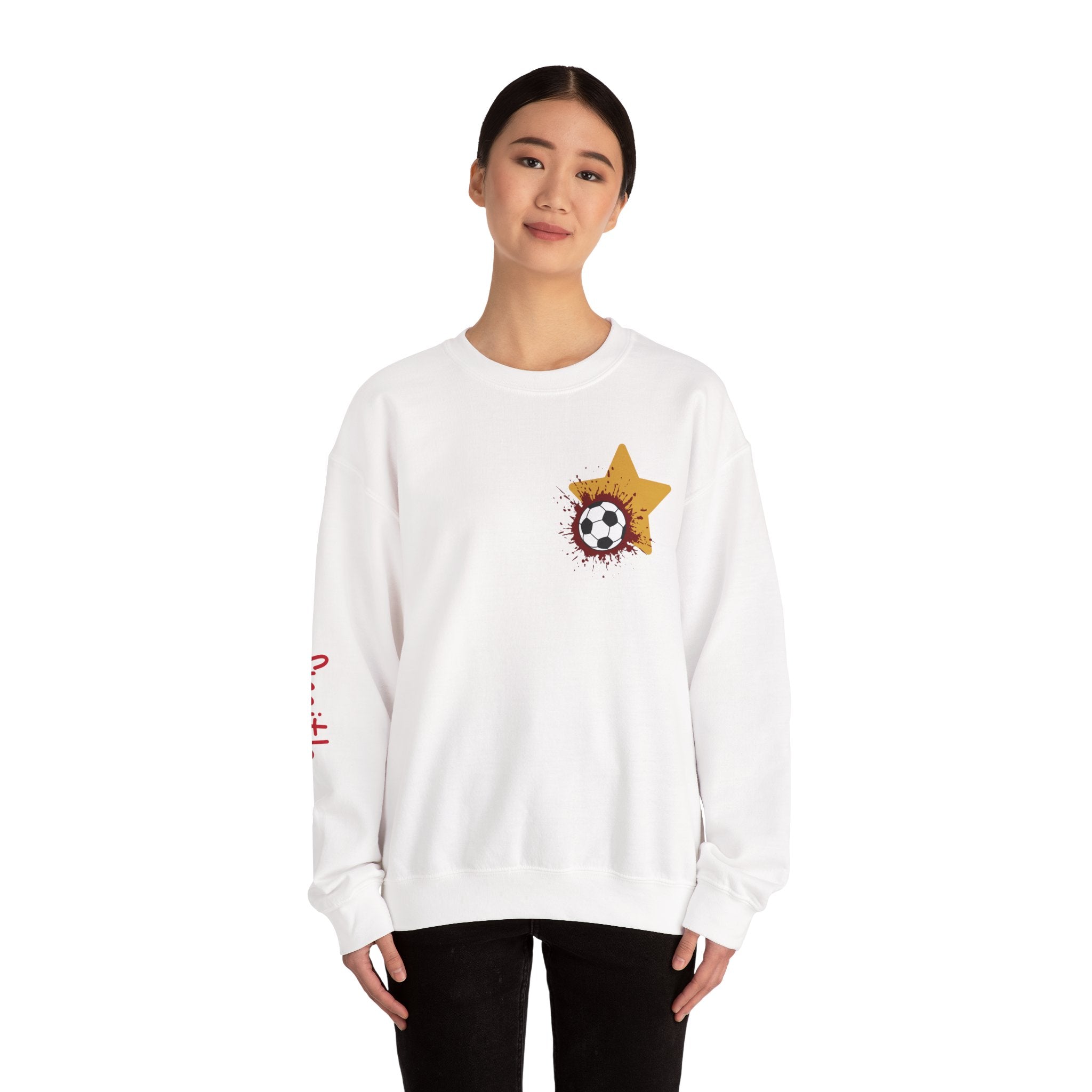 Liberty Soccer Player Crewneck Sweatshirt | My Favorite Player Back Print