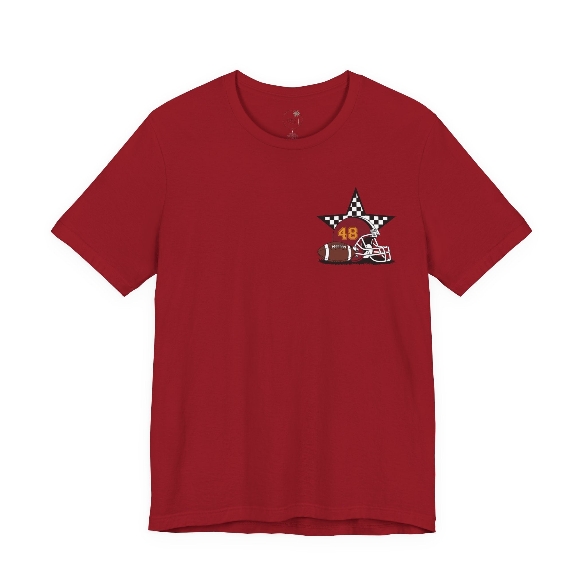 My Favorite Player Calls Me Mom Football T-Shirt | Proud Football Mom Tee | Game Day Shirt for Moms | Sports Mom Gift