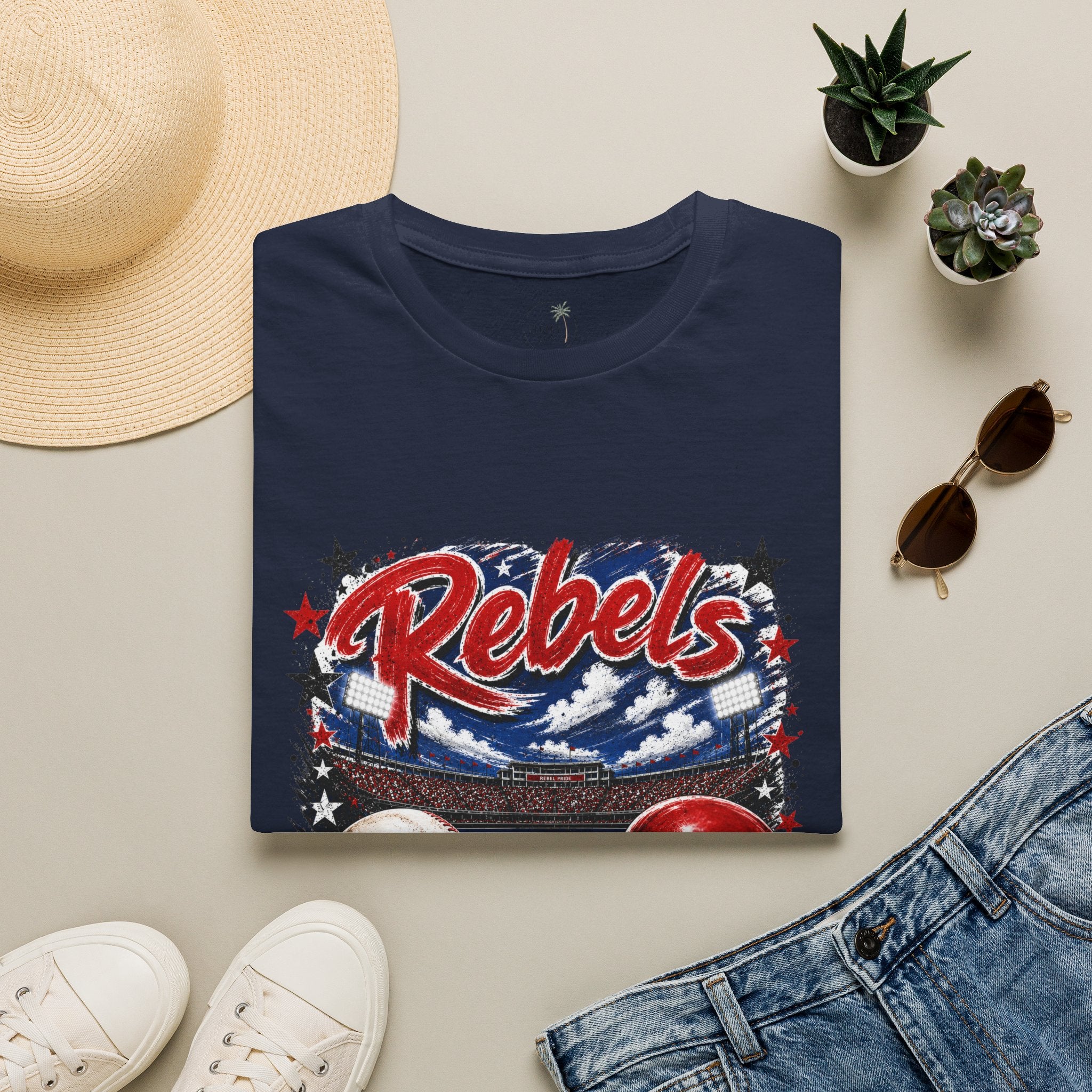 Rebels Baseball Graphic T-Shirt — 'Hallelujah' Team Spirit Tee