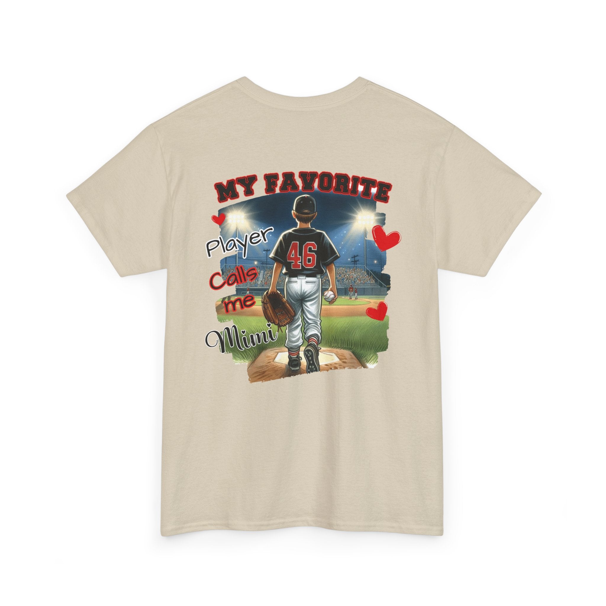 Baseball MIMI Tee - My Favorite Player Calls Me MIMI Gift for Sports Lovers, Family Support Tee