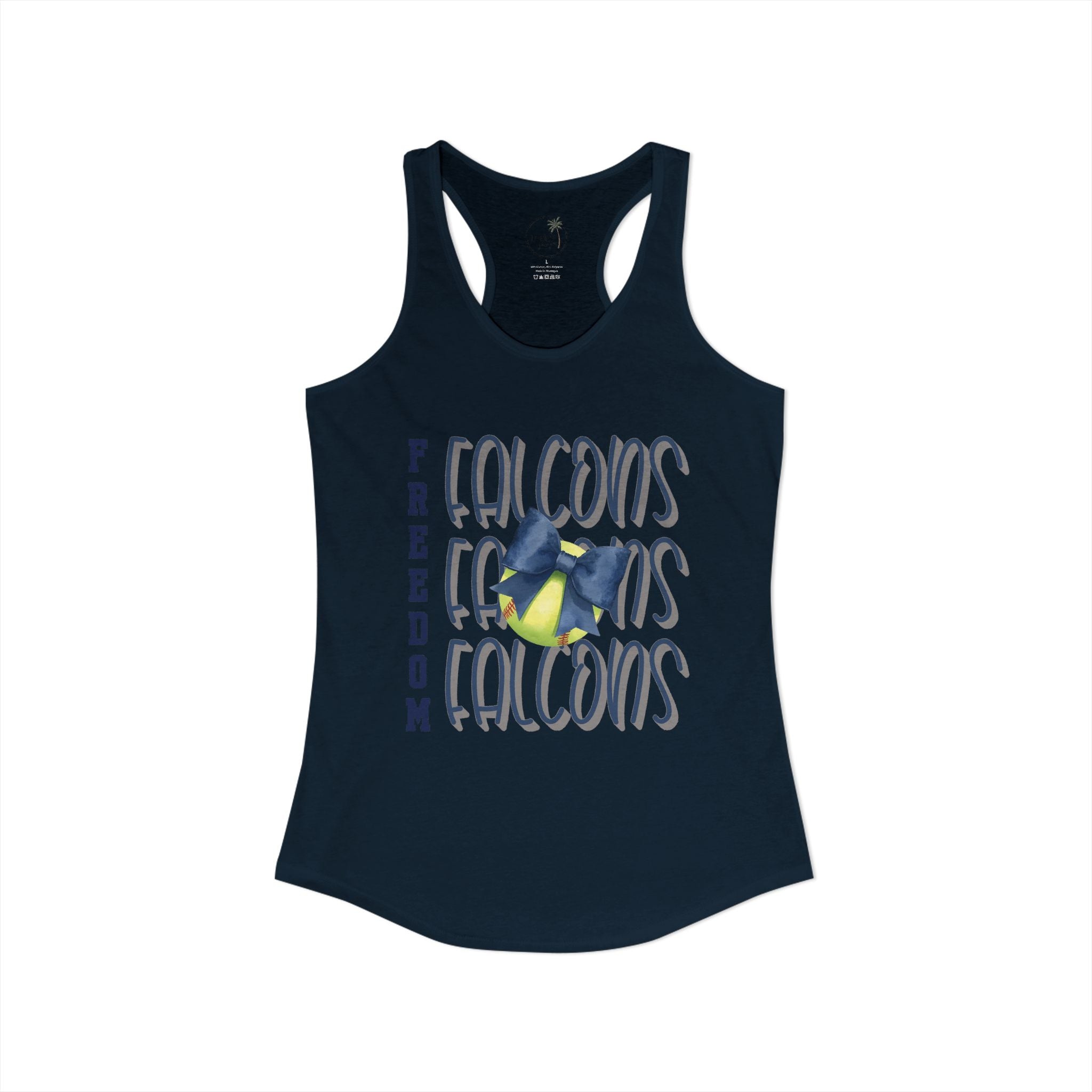 Falcons Softball Tank Women's Ideal Racerback Tank