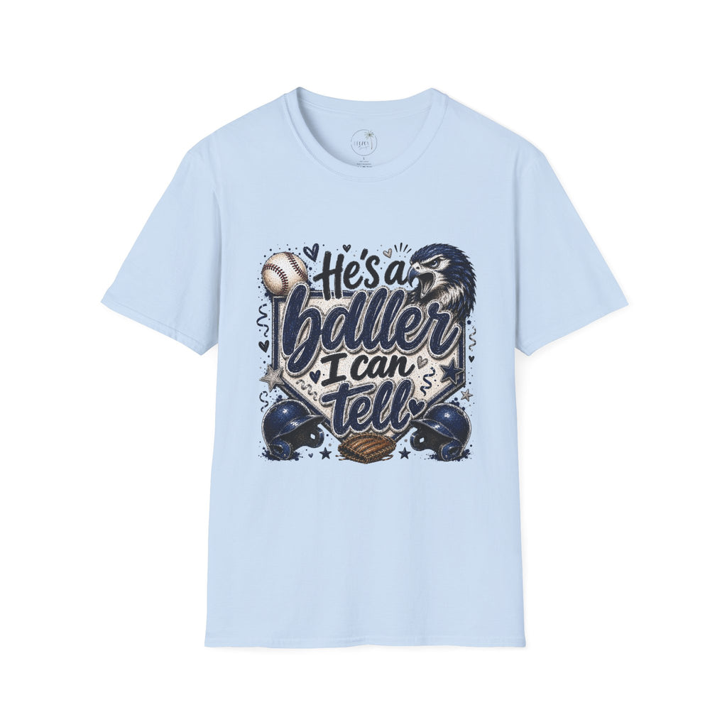 Falcon Baseball 'He's a Baller I Can Tell' T‑Shirt