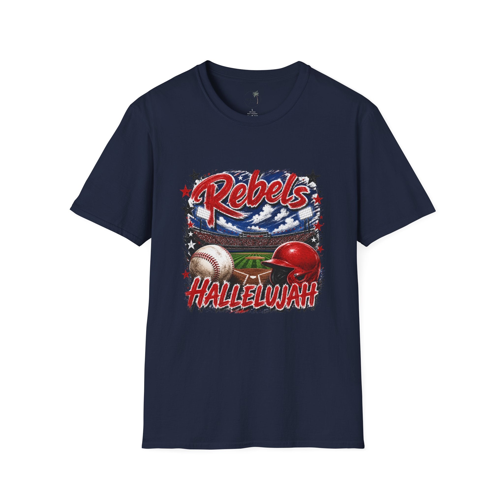 Rebels Baseball Graphic T-Shirt — 'Hallelujah' Team Spirit Tee